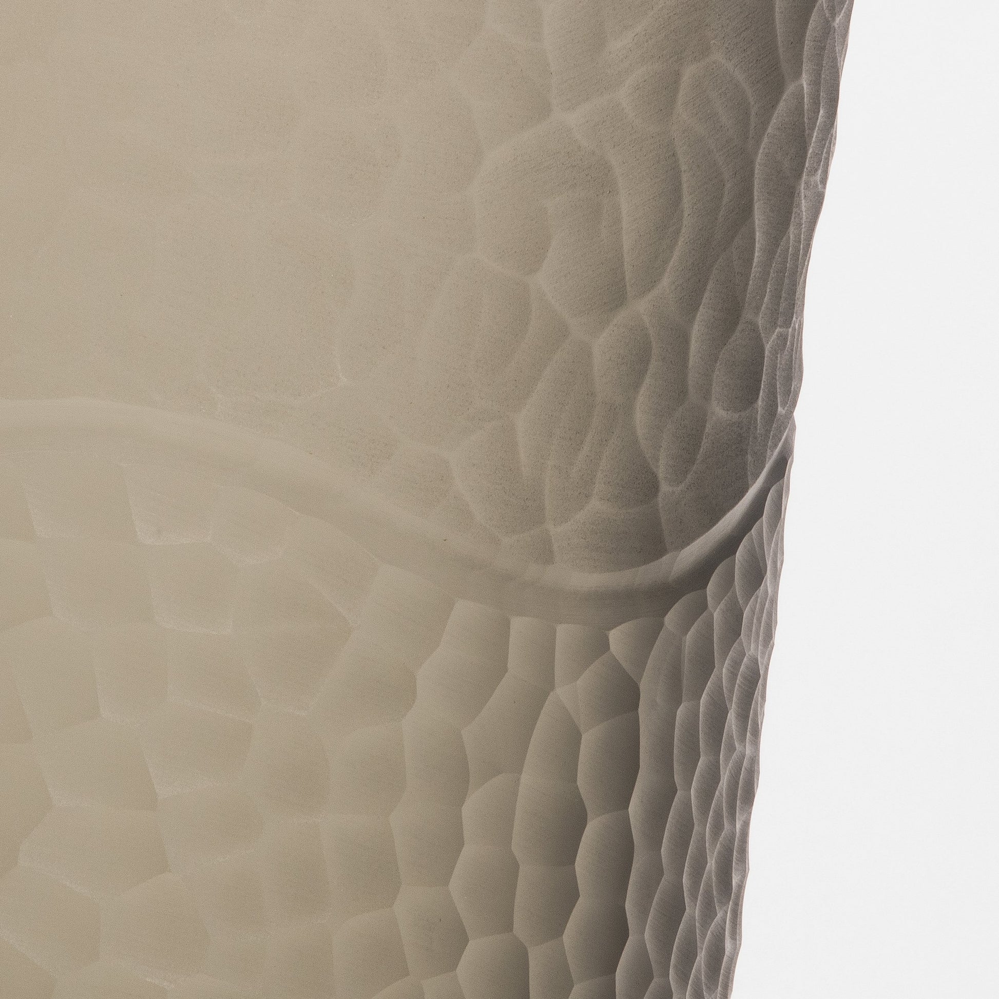 Murano Modern Tall Textural Vase in Smoky Grey
