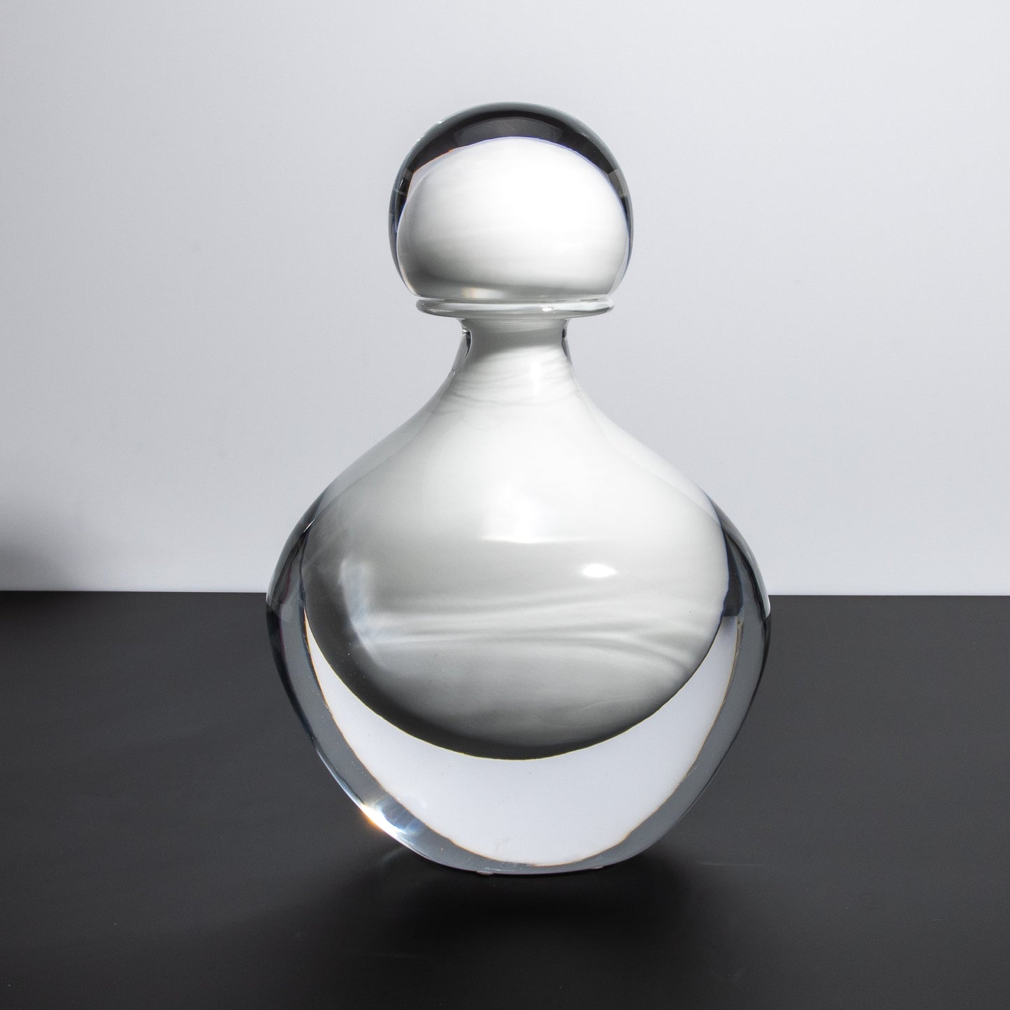 Murano Bottle Crystal White L