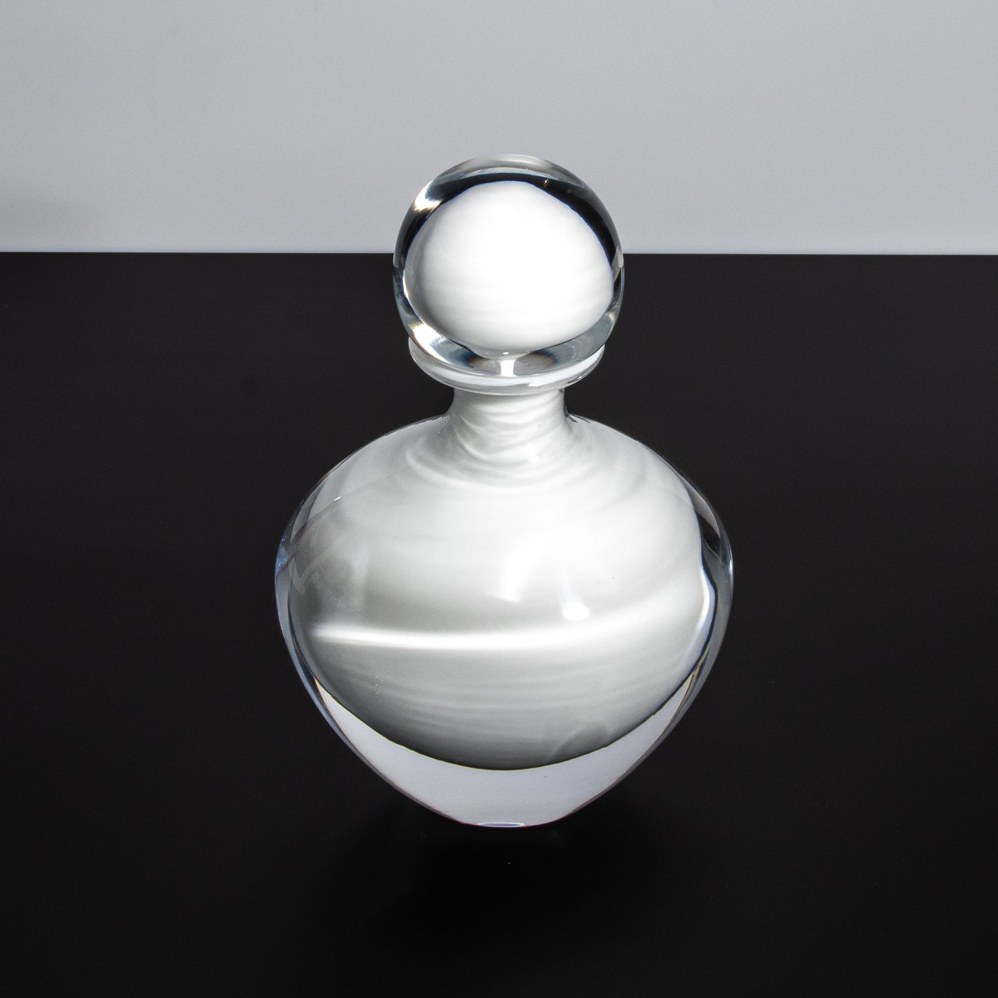 Murano Bottle Crystal White M