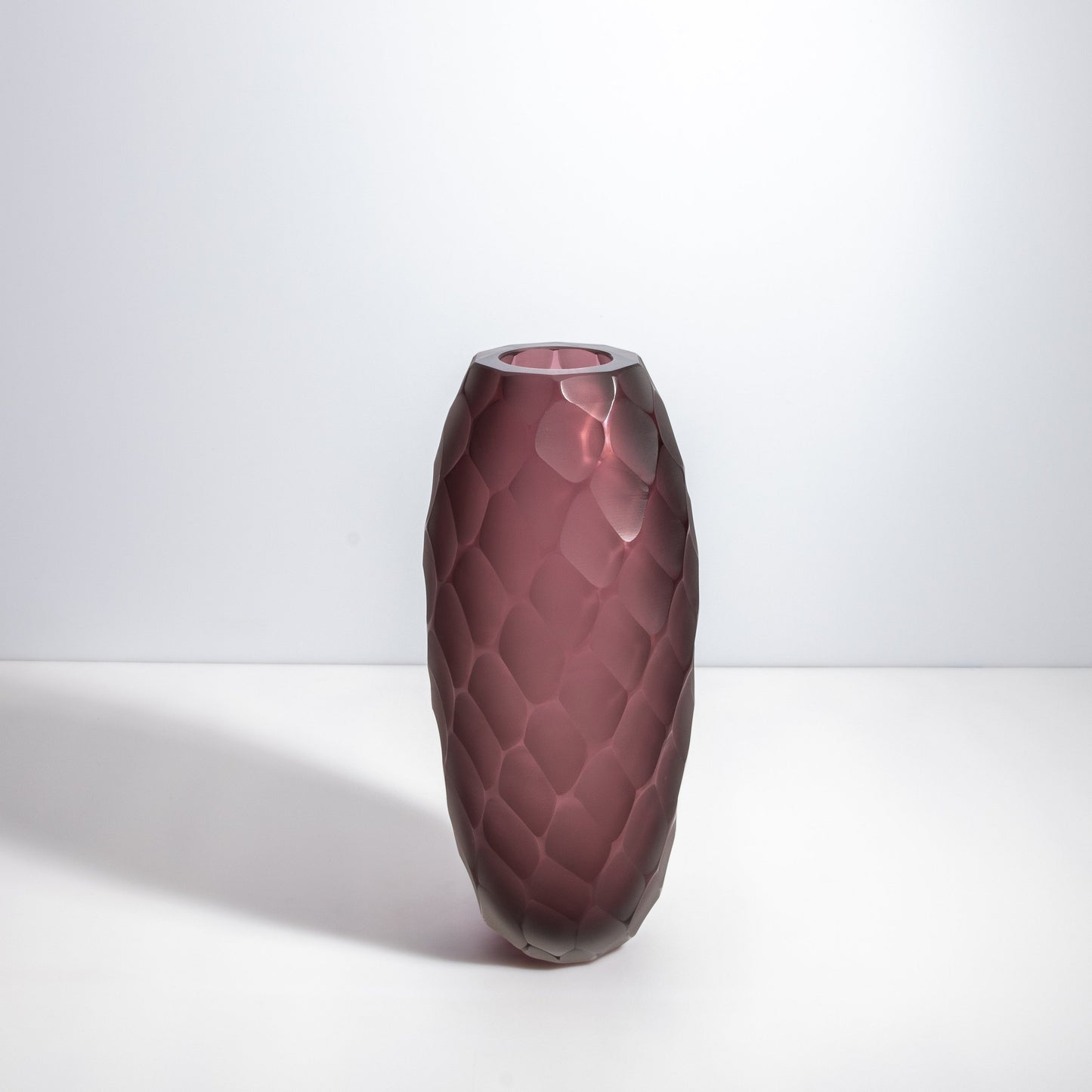Murano Battuto Vase in Amethyst