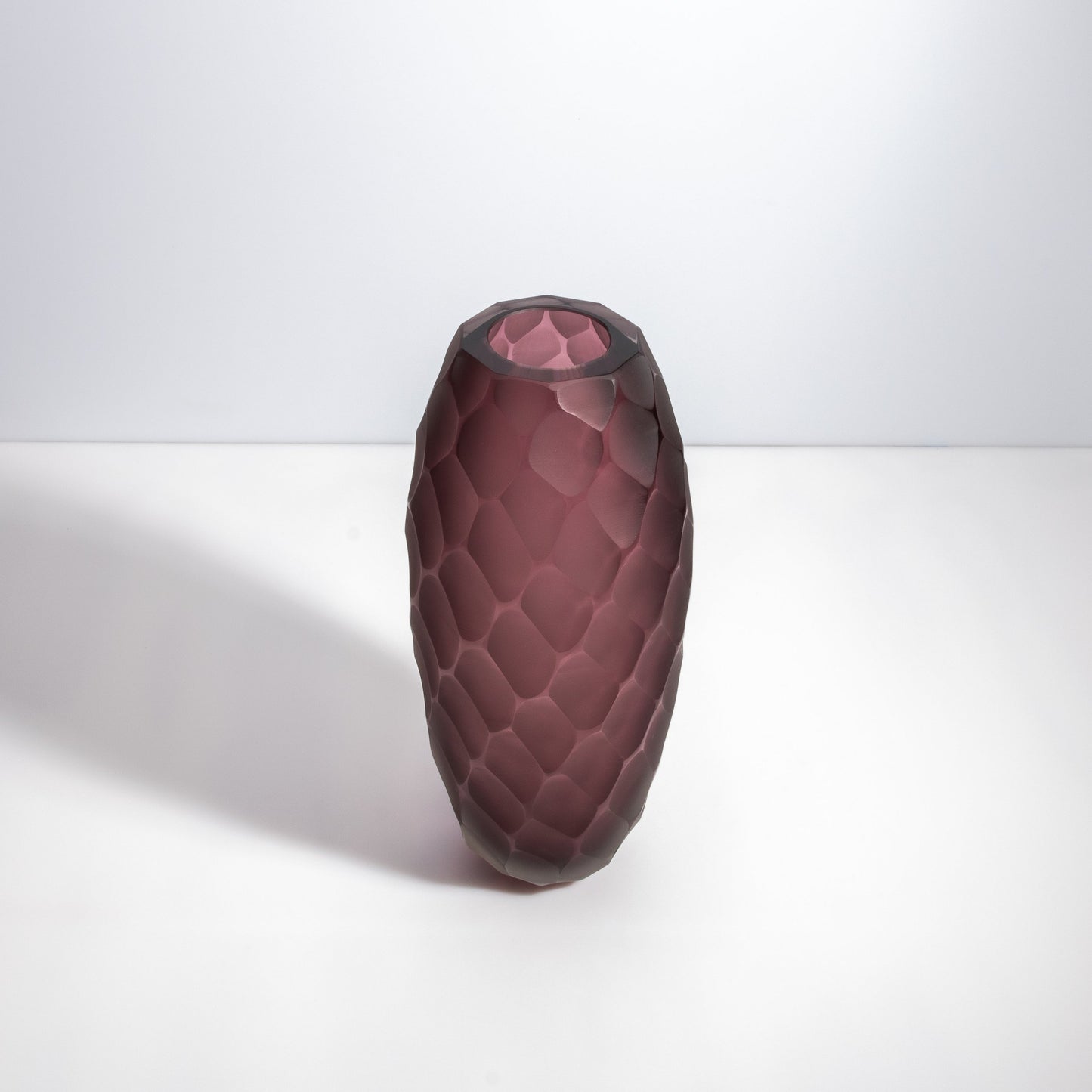 Murano Battuto Vase in Amethyst