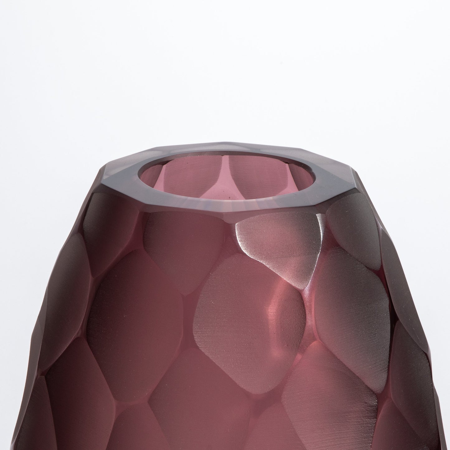 Murano Battuto Vase in Amethyst