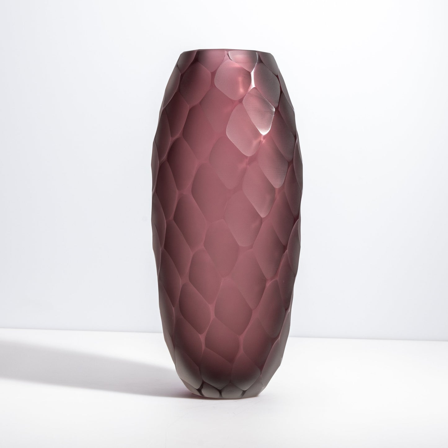 Murano Battuto Vase in Amethyst