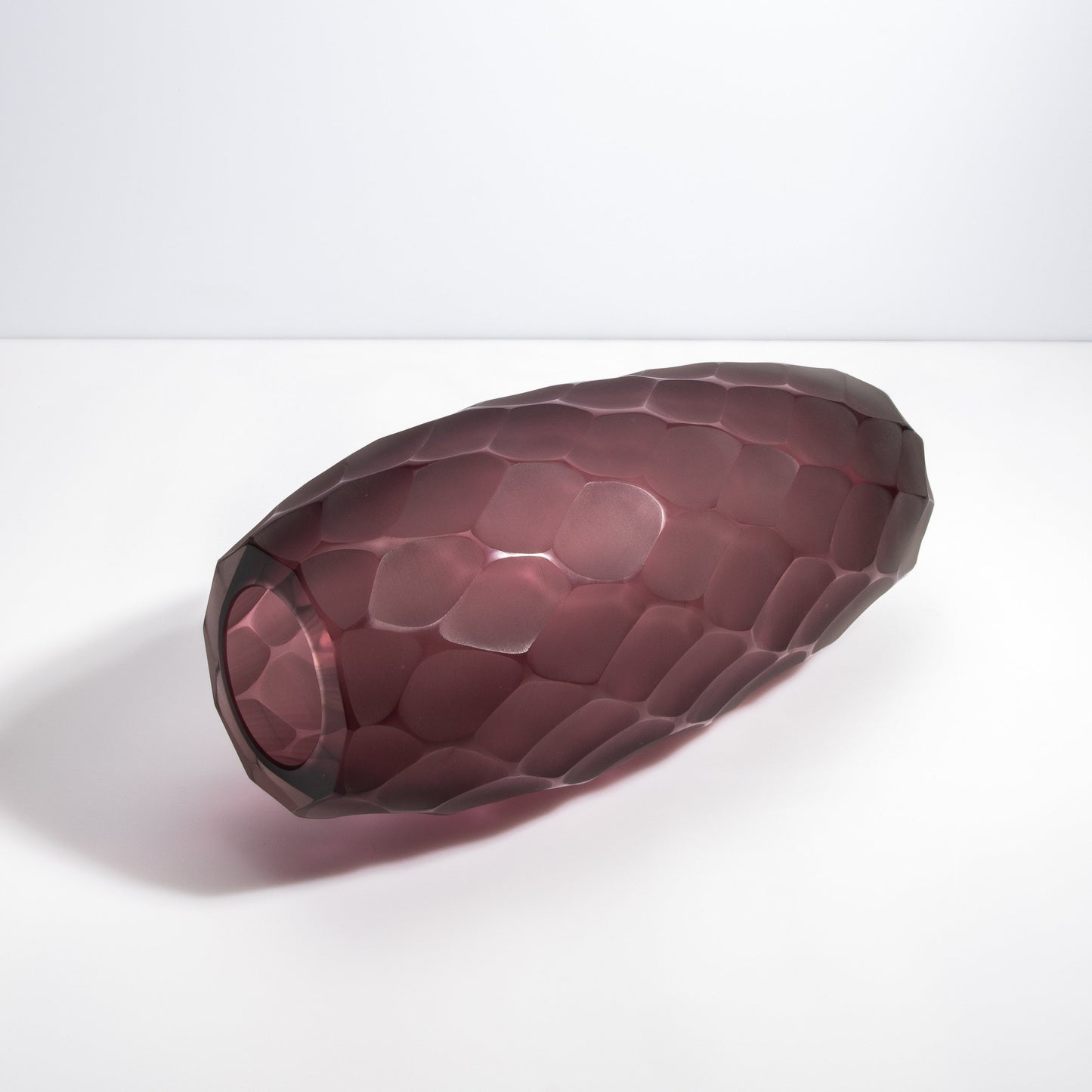 Murano Battuto Vase in Amethyst