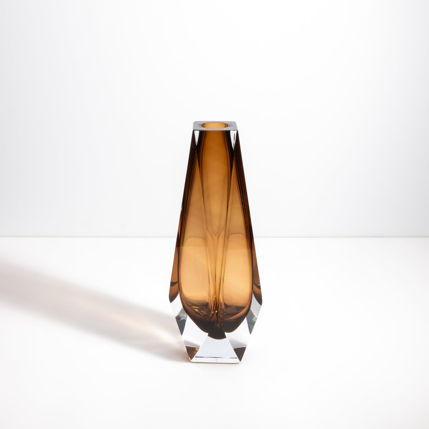 Murano Goccia Vase in Tobacco