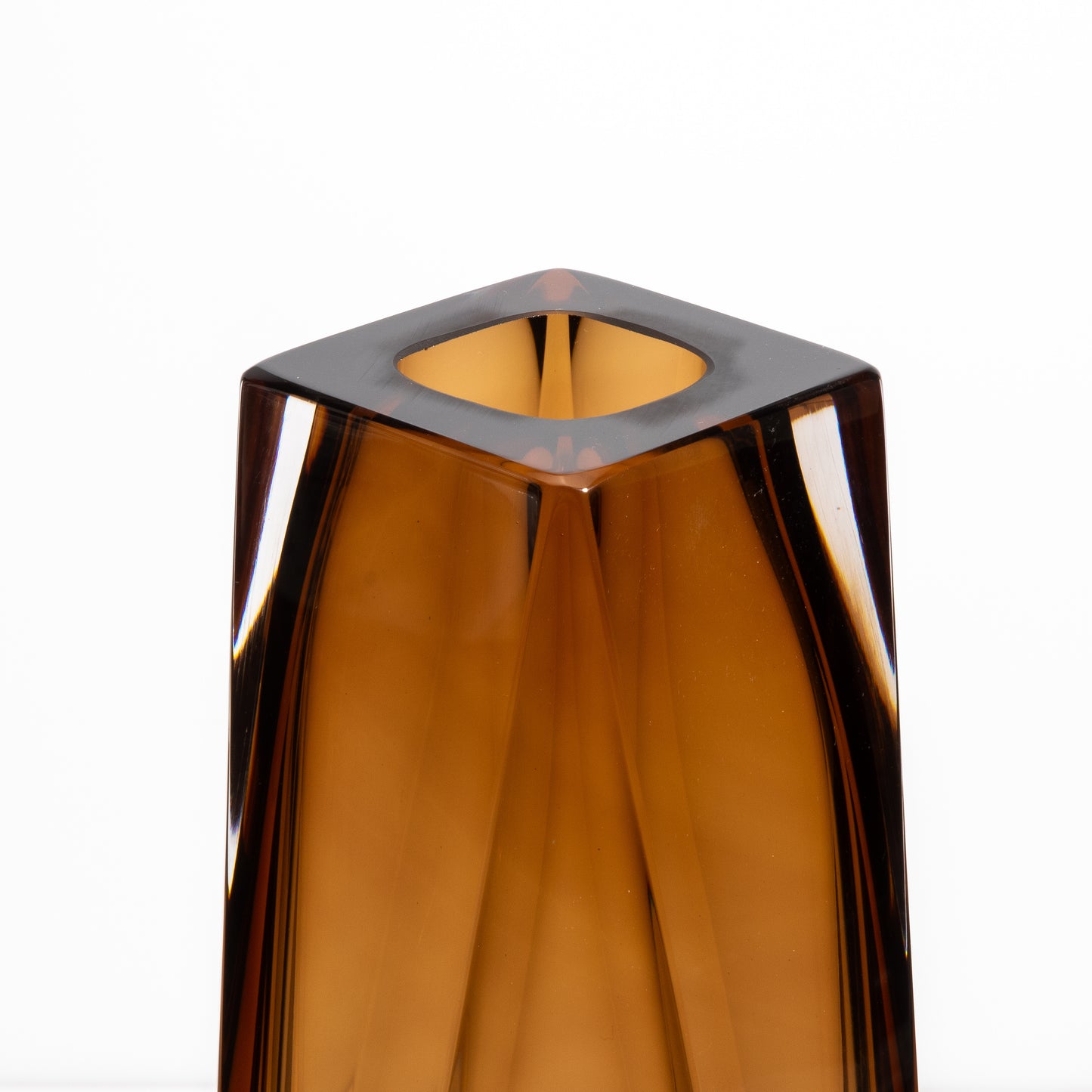 Murano Goccia Vase in Tobacco