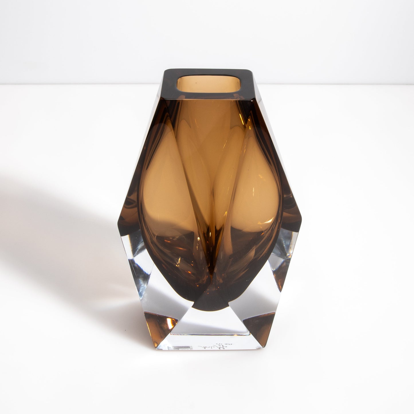 Murano Goccia Vase in Tobacco