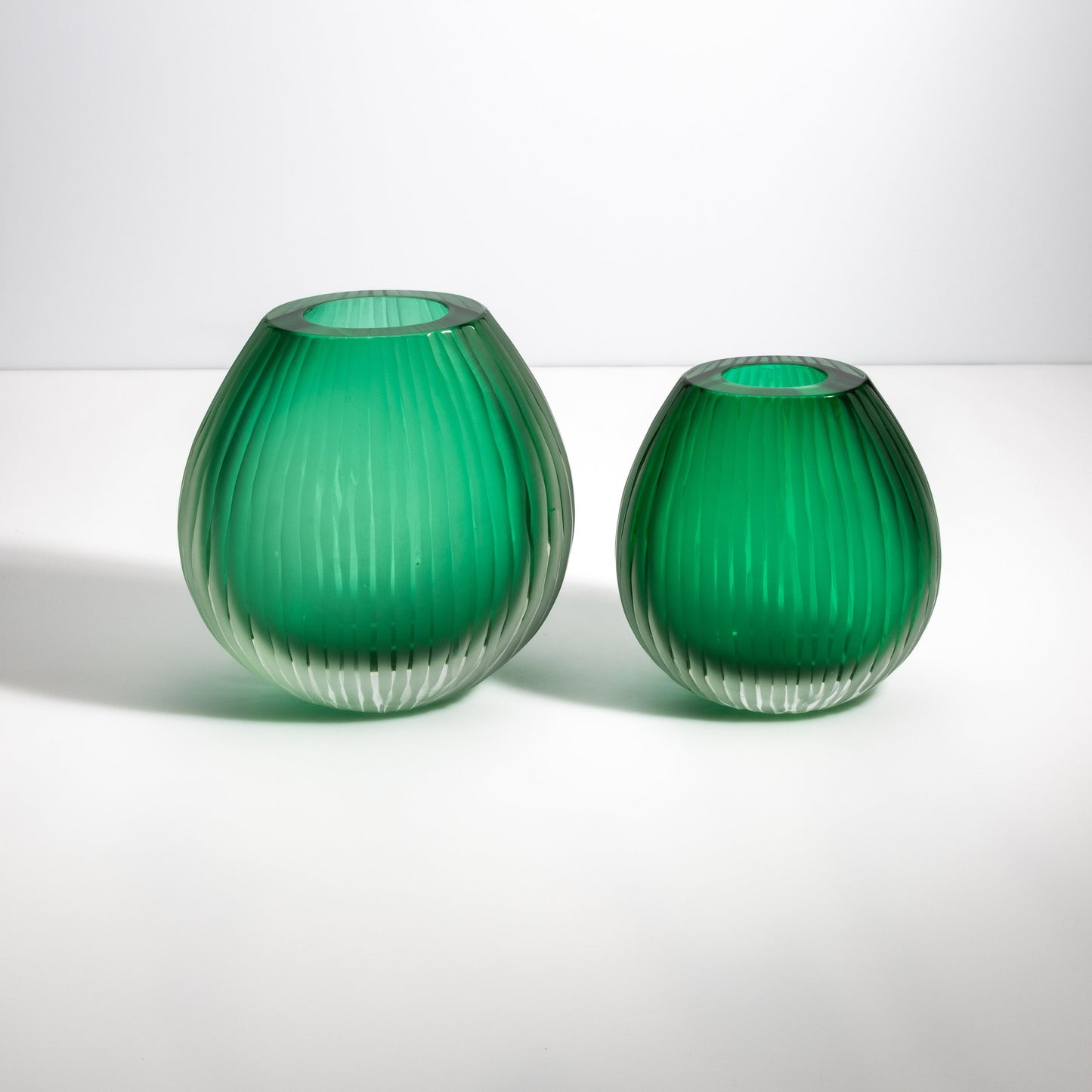 Murano Supreme Vase in Emerald Green