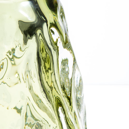 Murano Burri Vase in Light Olive Green