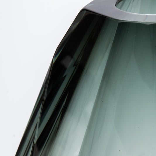 Murano Barrel Vase in Tourmaline