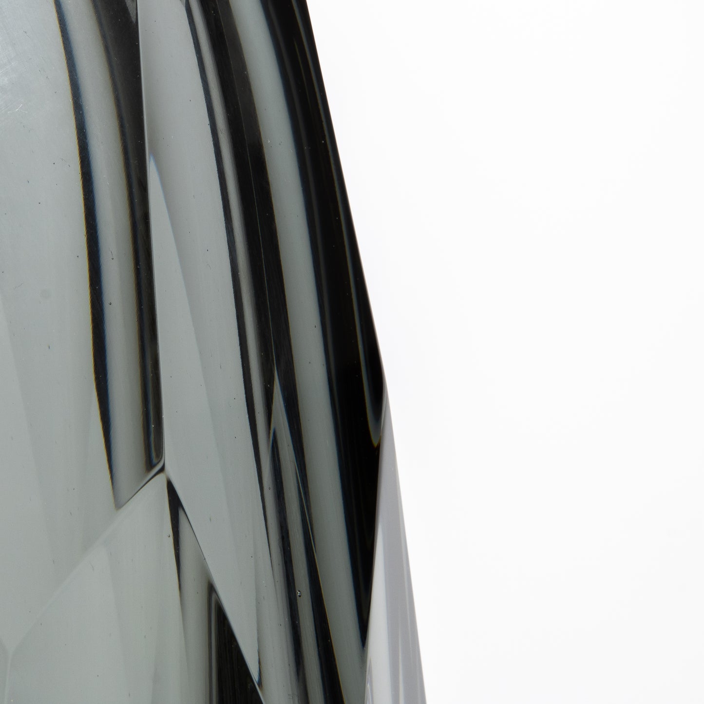 Murano Beveled Vase in Grey