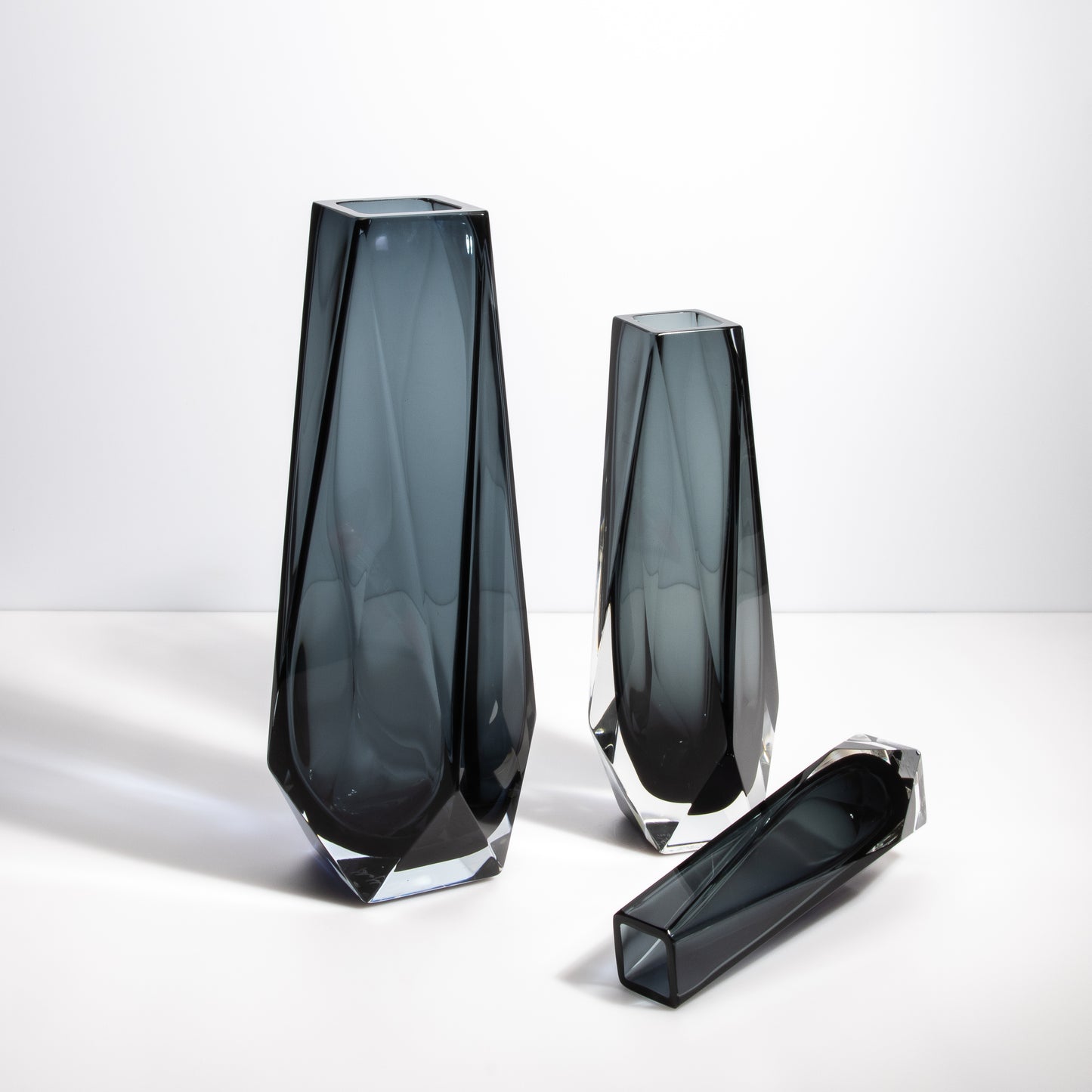 Murano Goccia Vase in Grey