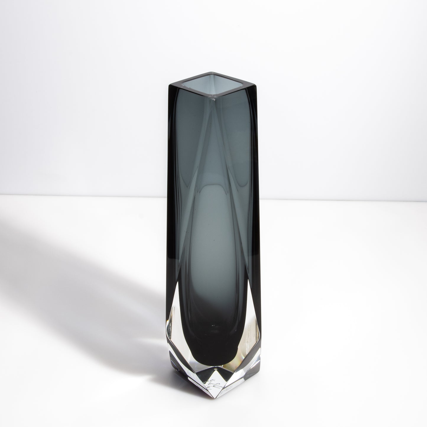 Murano Goccia Vase in Grey