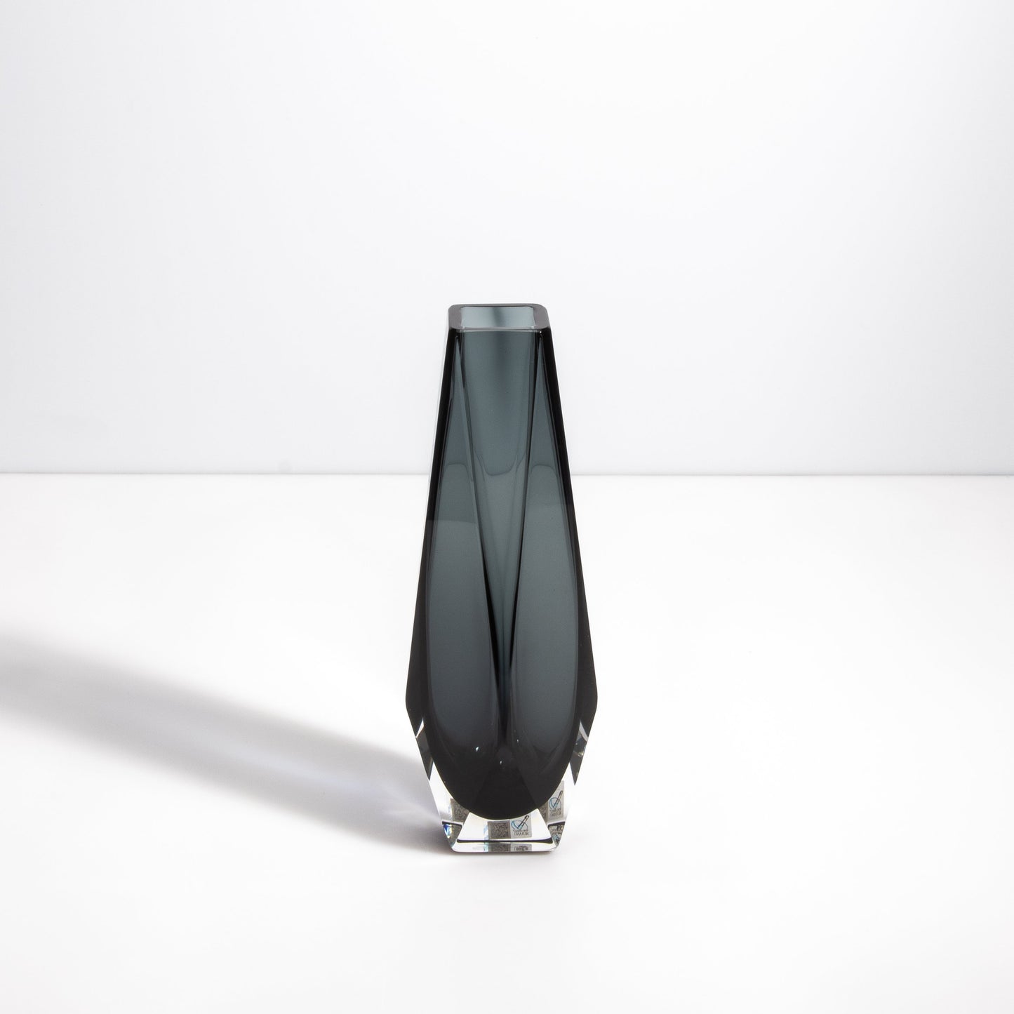 Murano Goccia Vase in Grey