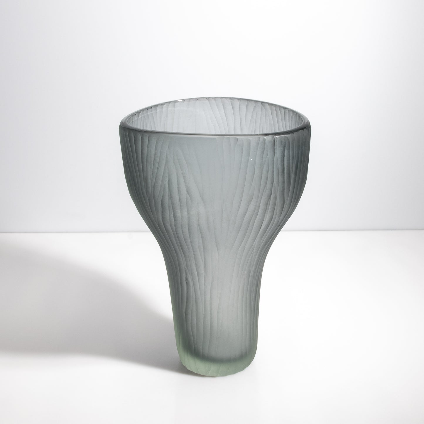 Murano Ghost Vase in Grey