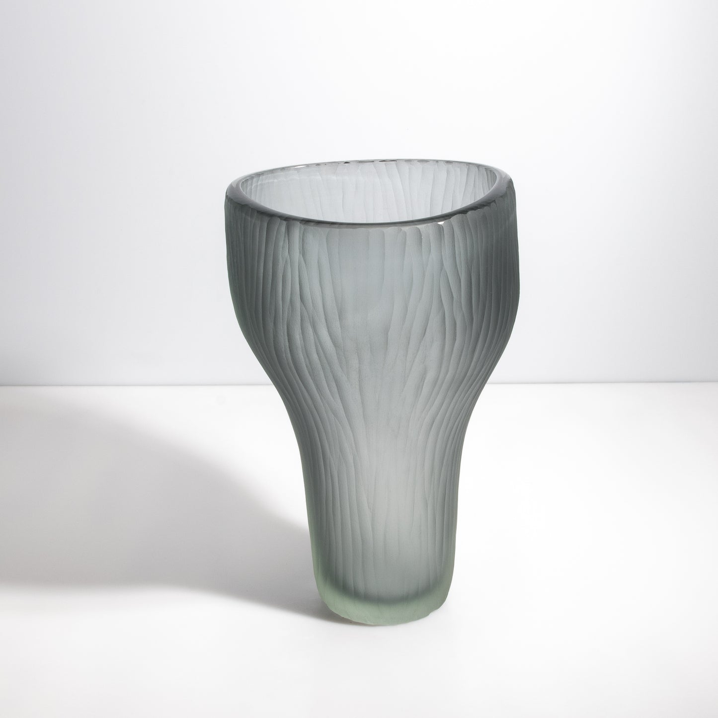 Murano Ghost Vase in Grey