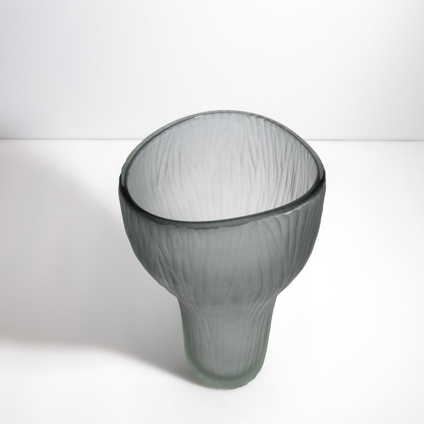 Murano Ghost Vase in Grey