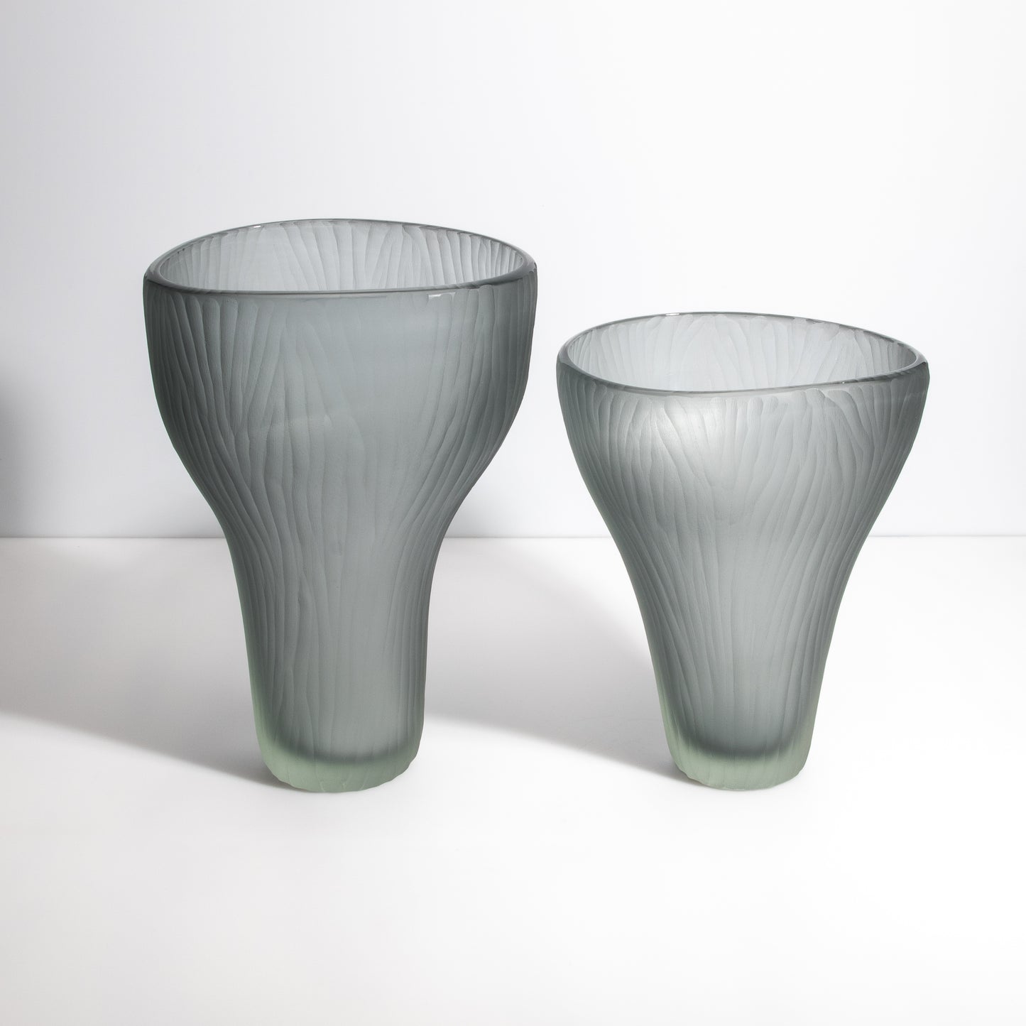 Murano Ghost Vase in Grey
