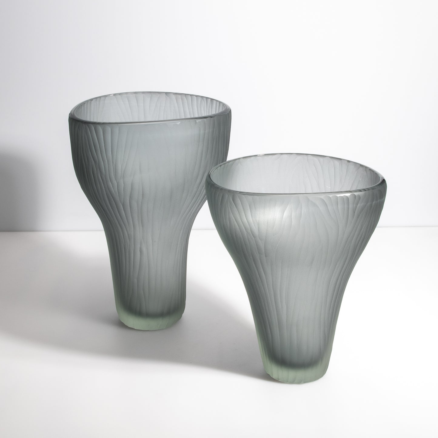 Murano Ghost Vase in Grey
