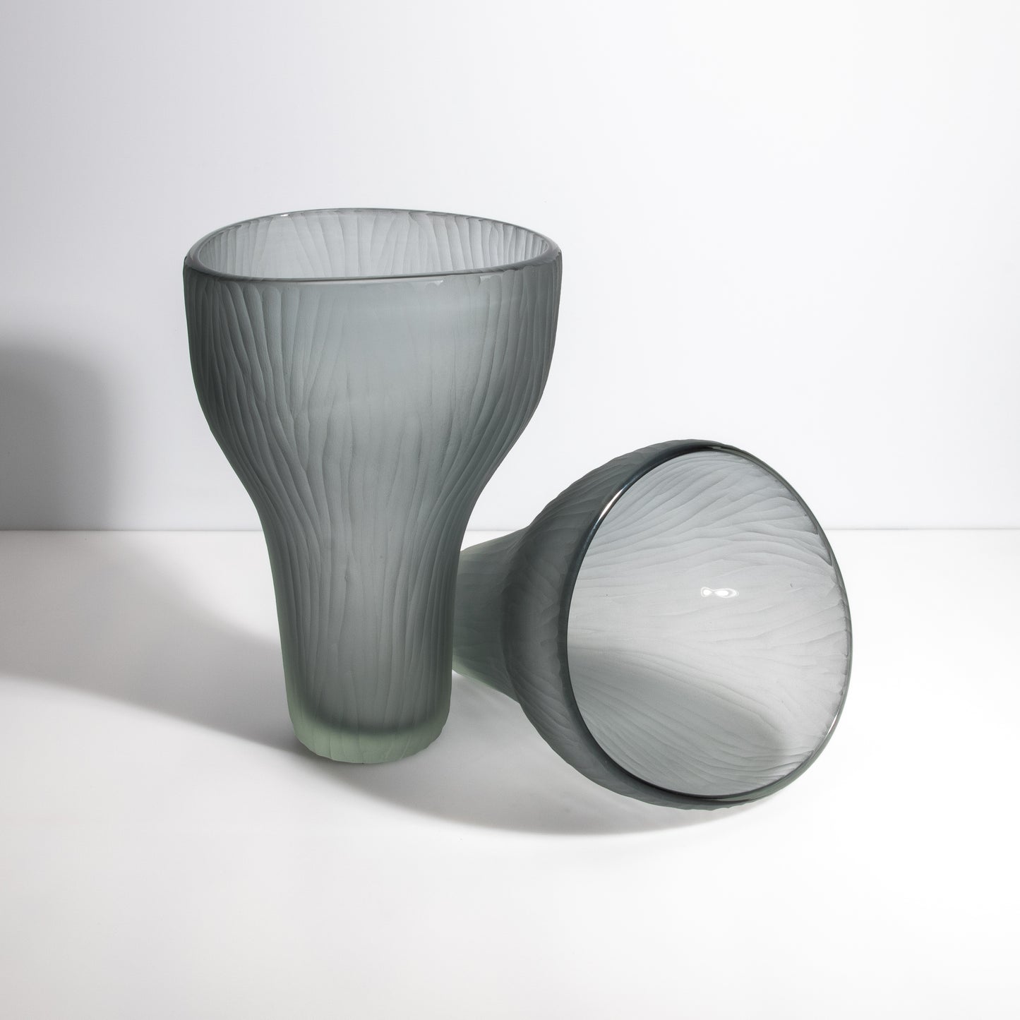 Murano Ghost Vase in Grey