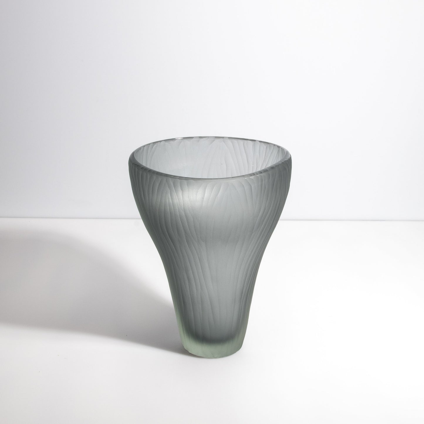 Murano Ghost Vase in Grey
