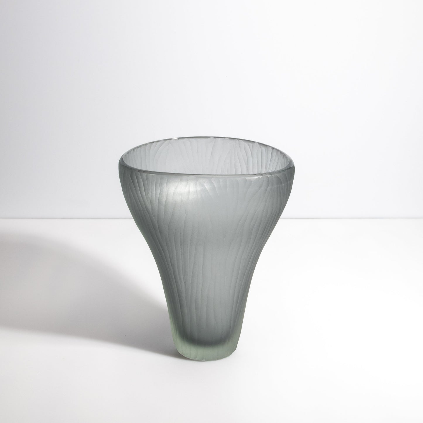 Murano Ghost Vase in Grey