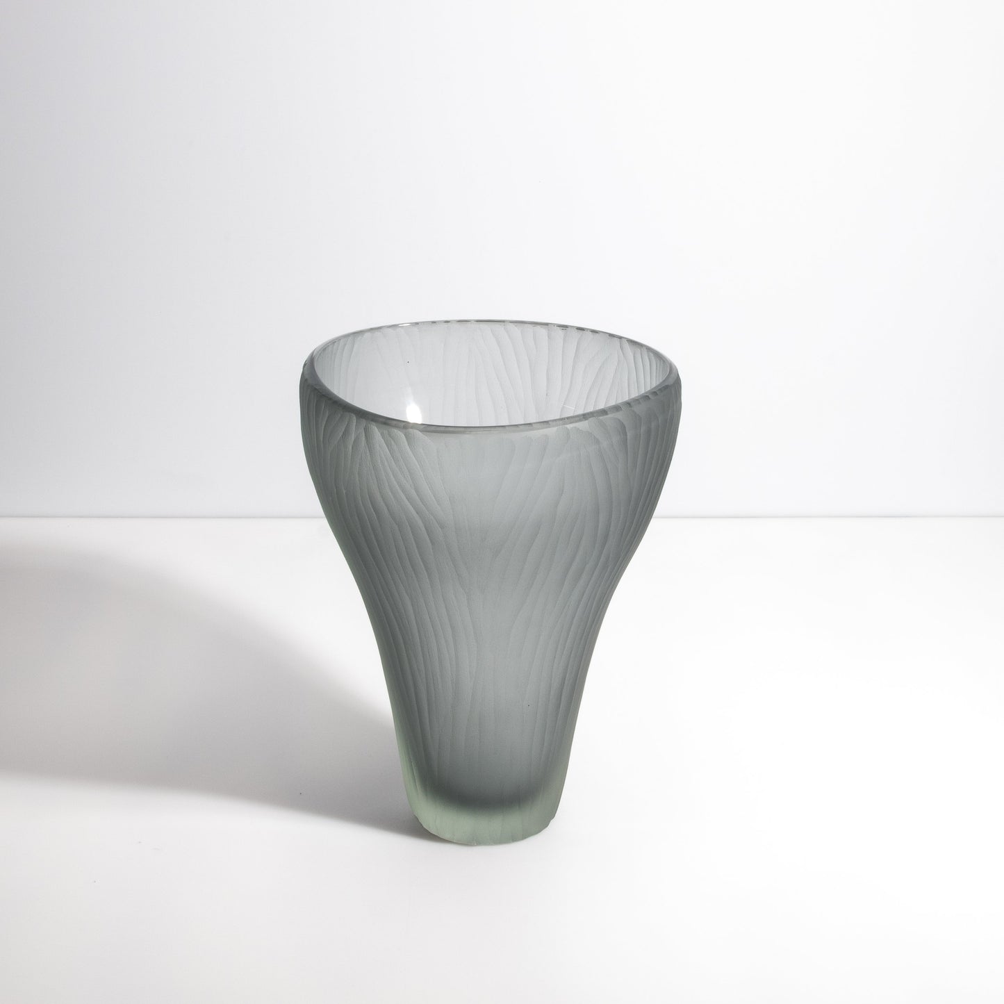 Murano Ghost Vase in Grey