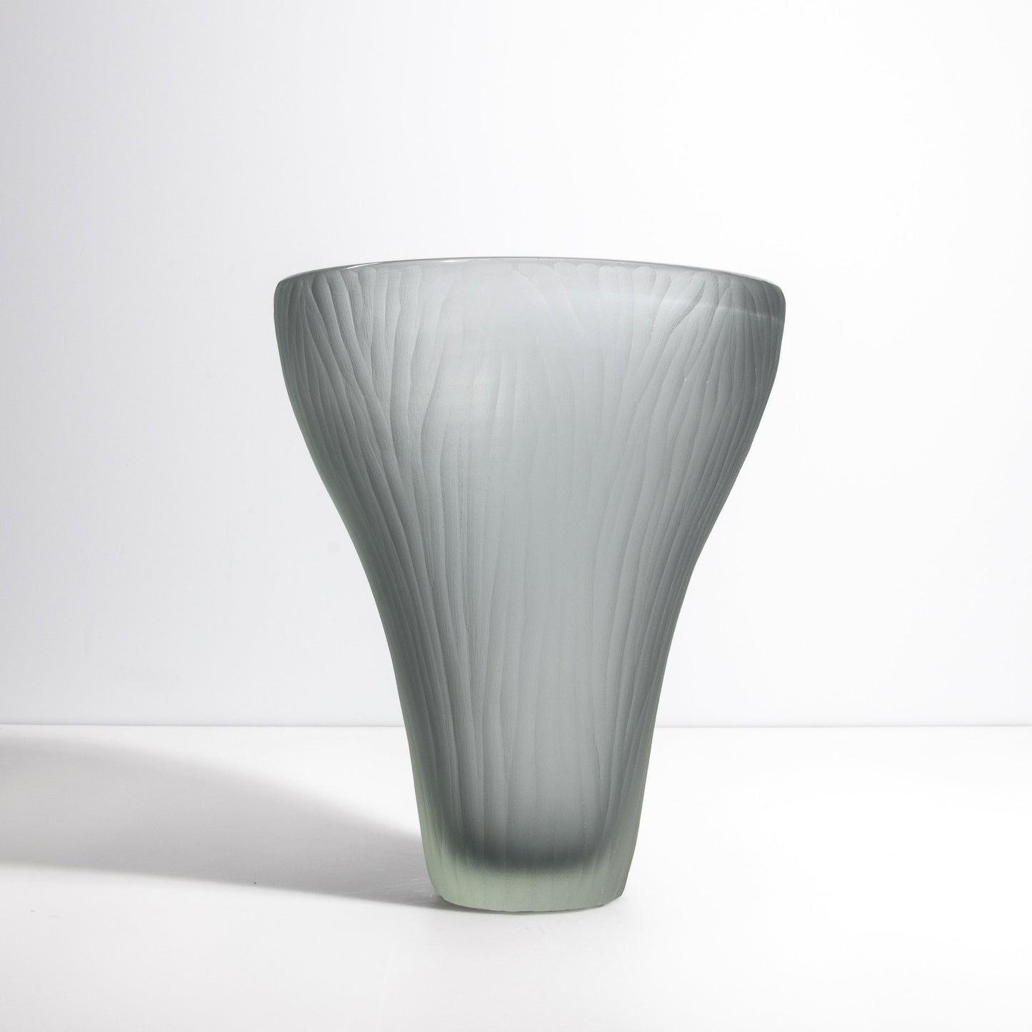 Murano Ghost Vase in Grey