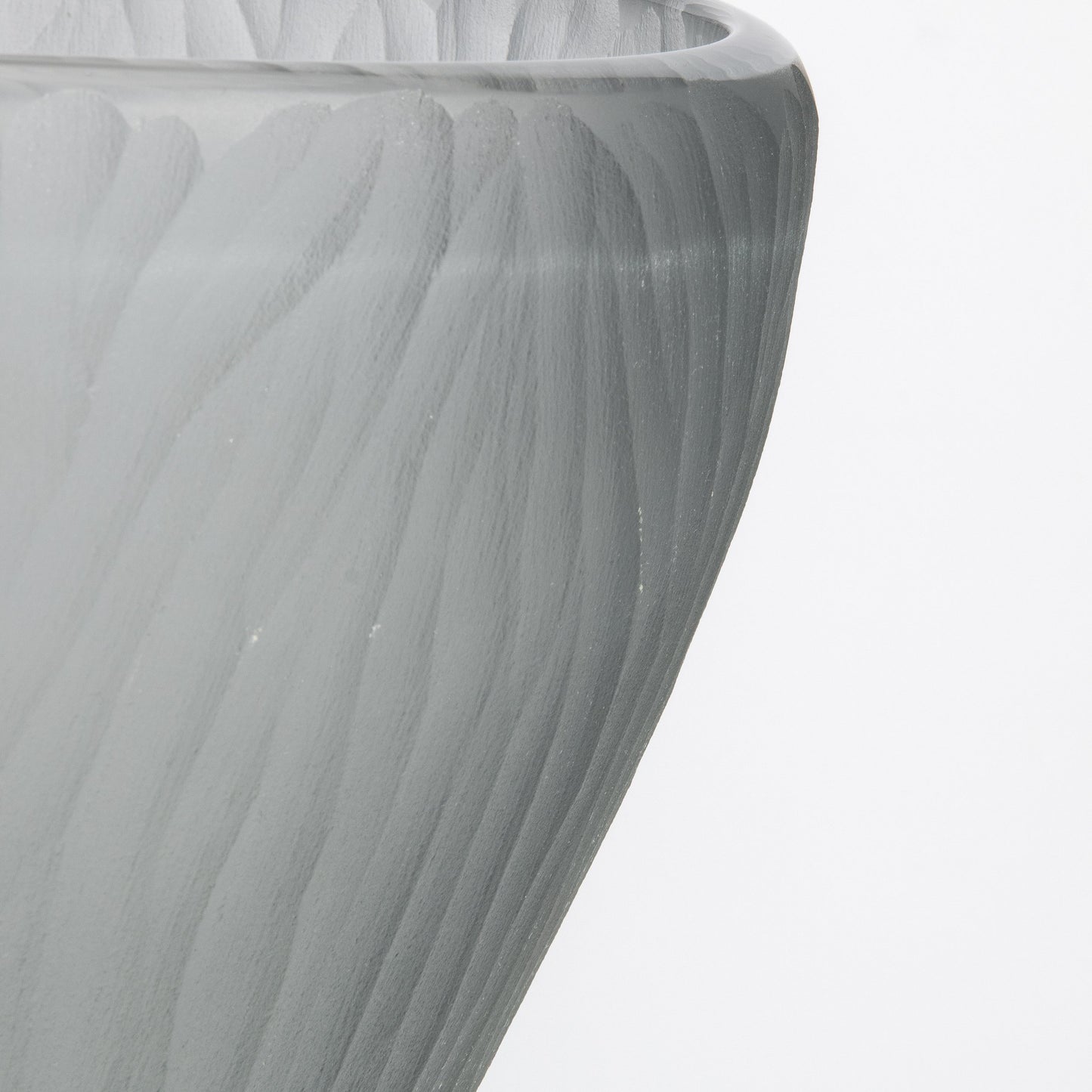 Murano Ghost Vase in Grey