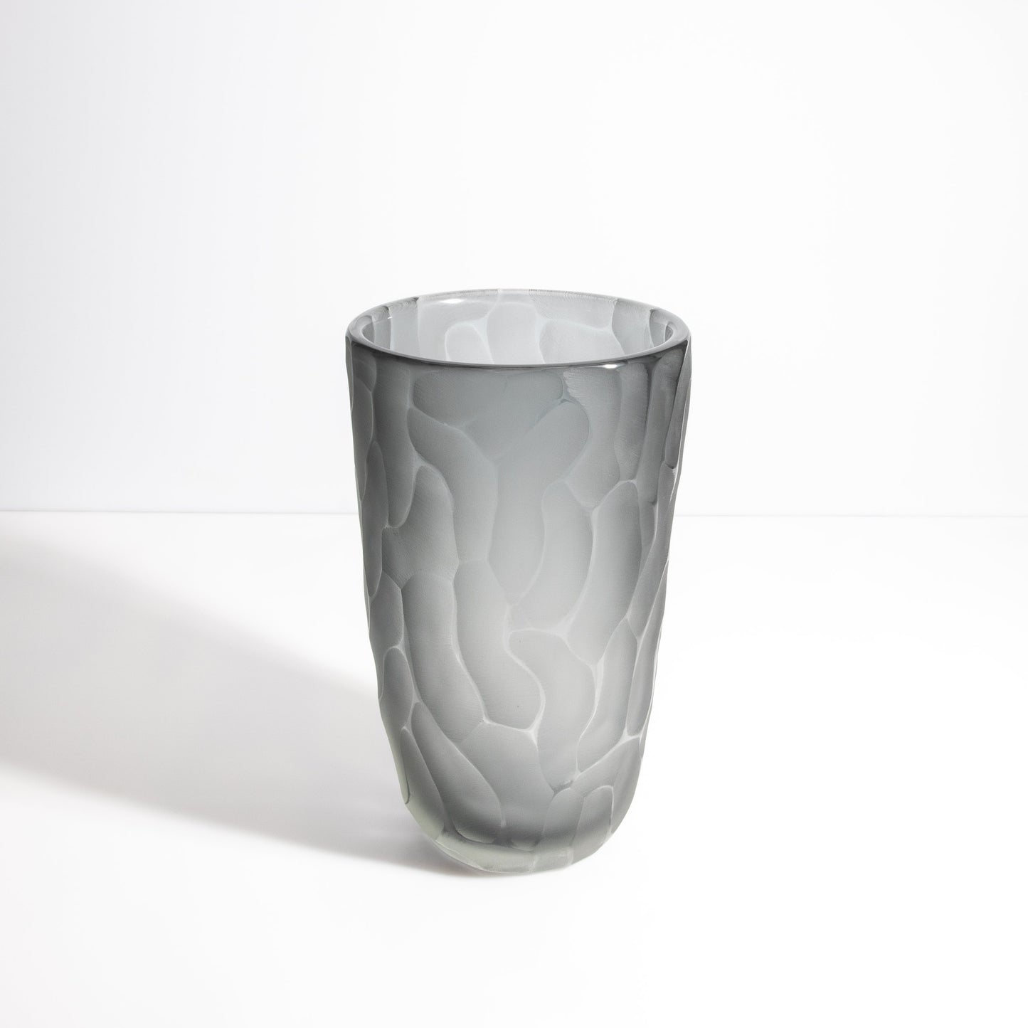 Murano Moon Vase in Grey