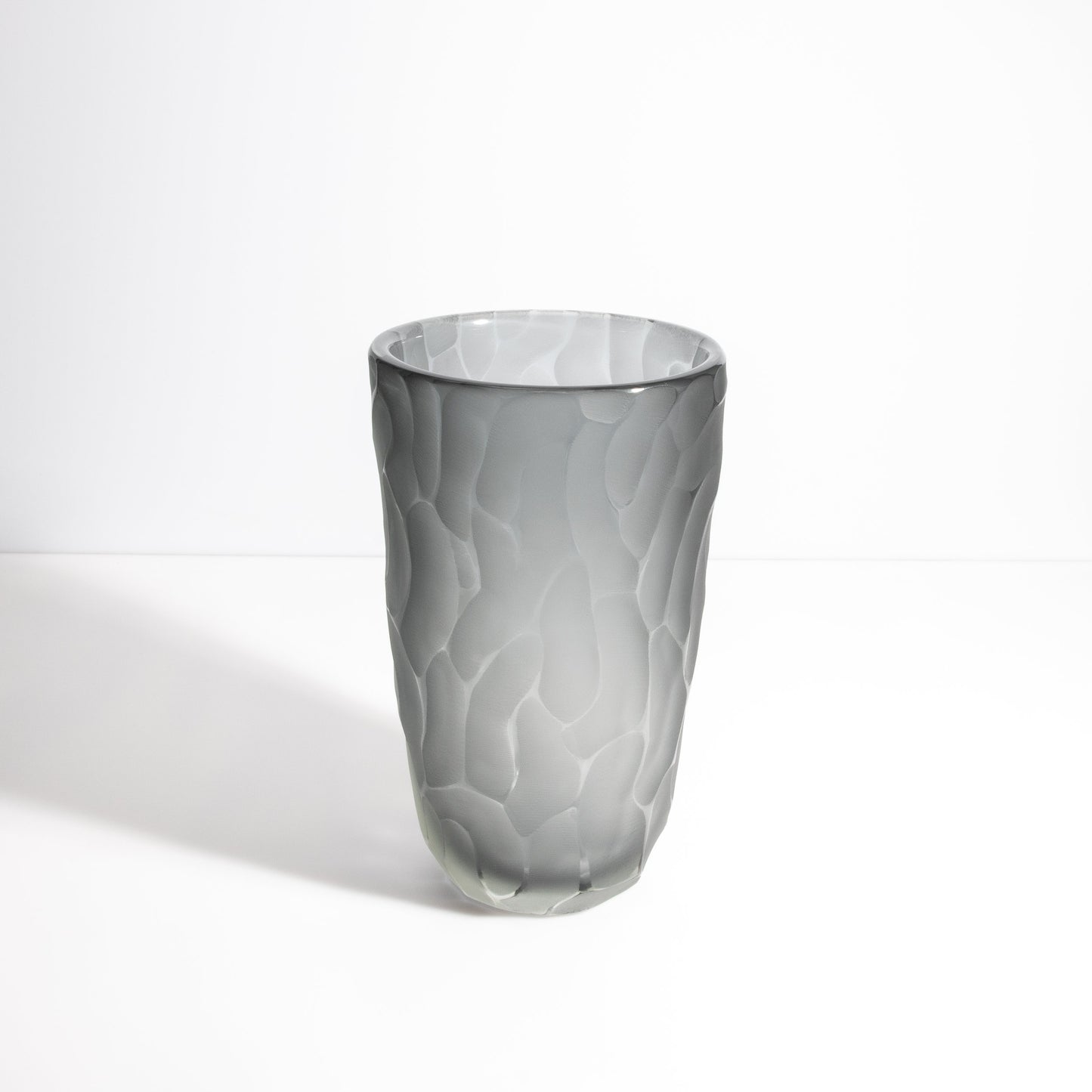 Murano Moon Vase in Grey