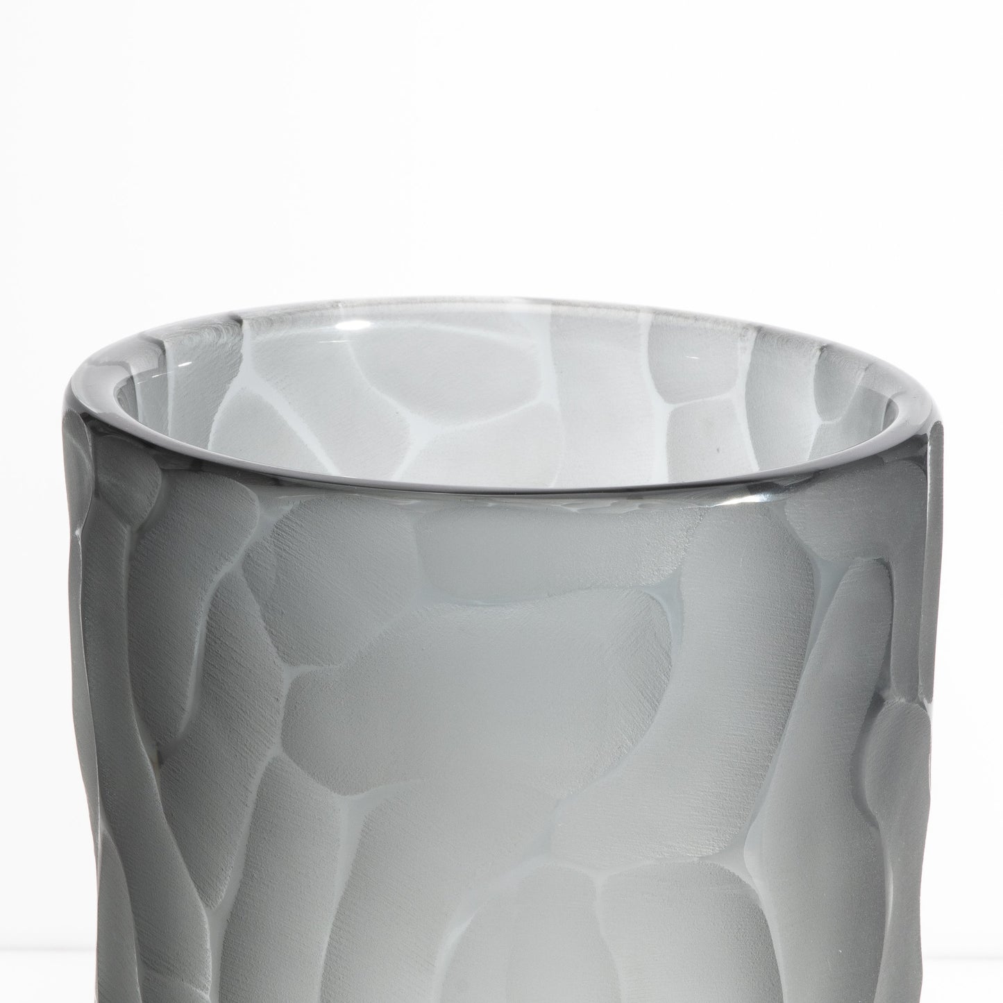 Murano Moon Vase in Grey