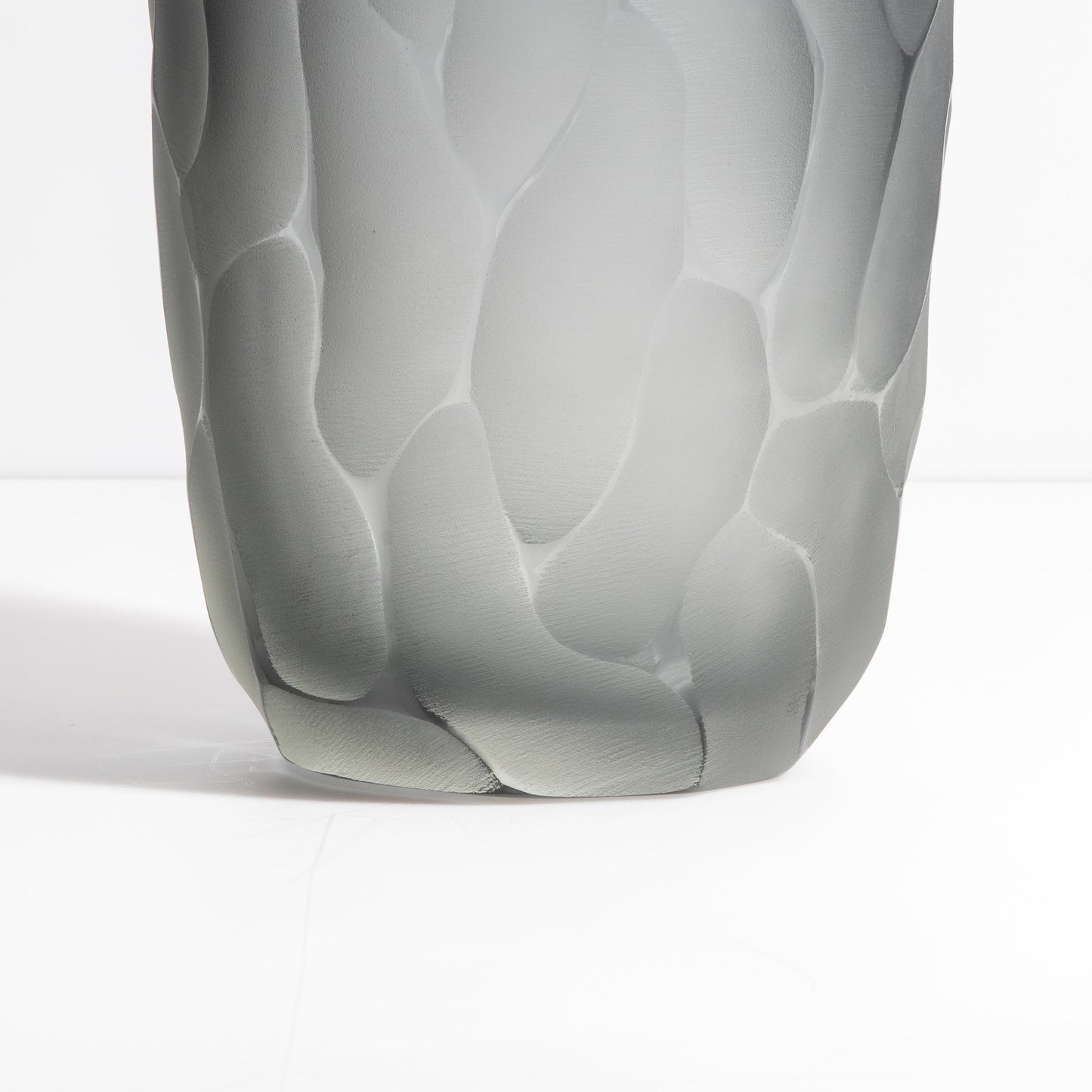Murano Moon Vase in Grey