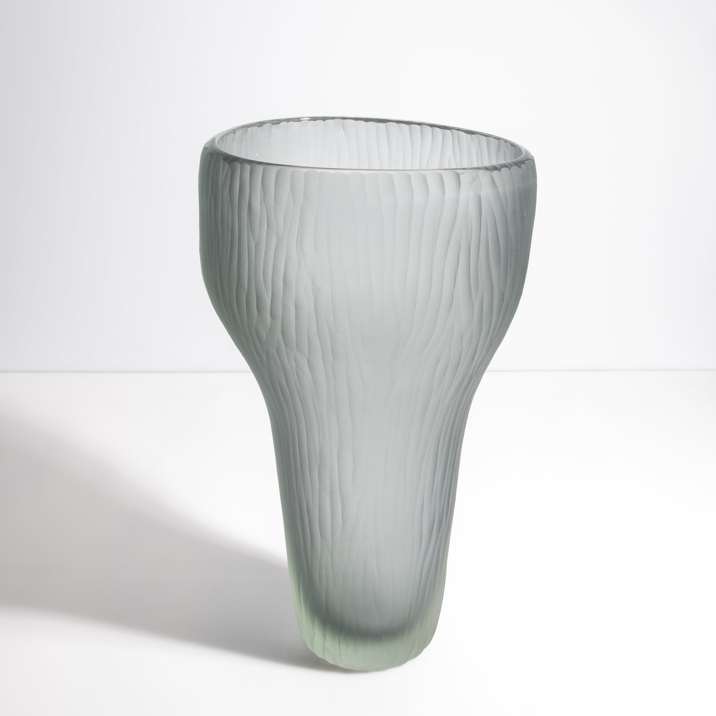 Murano Ghost Vase in Grey