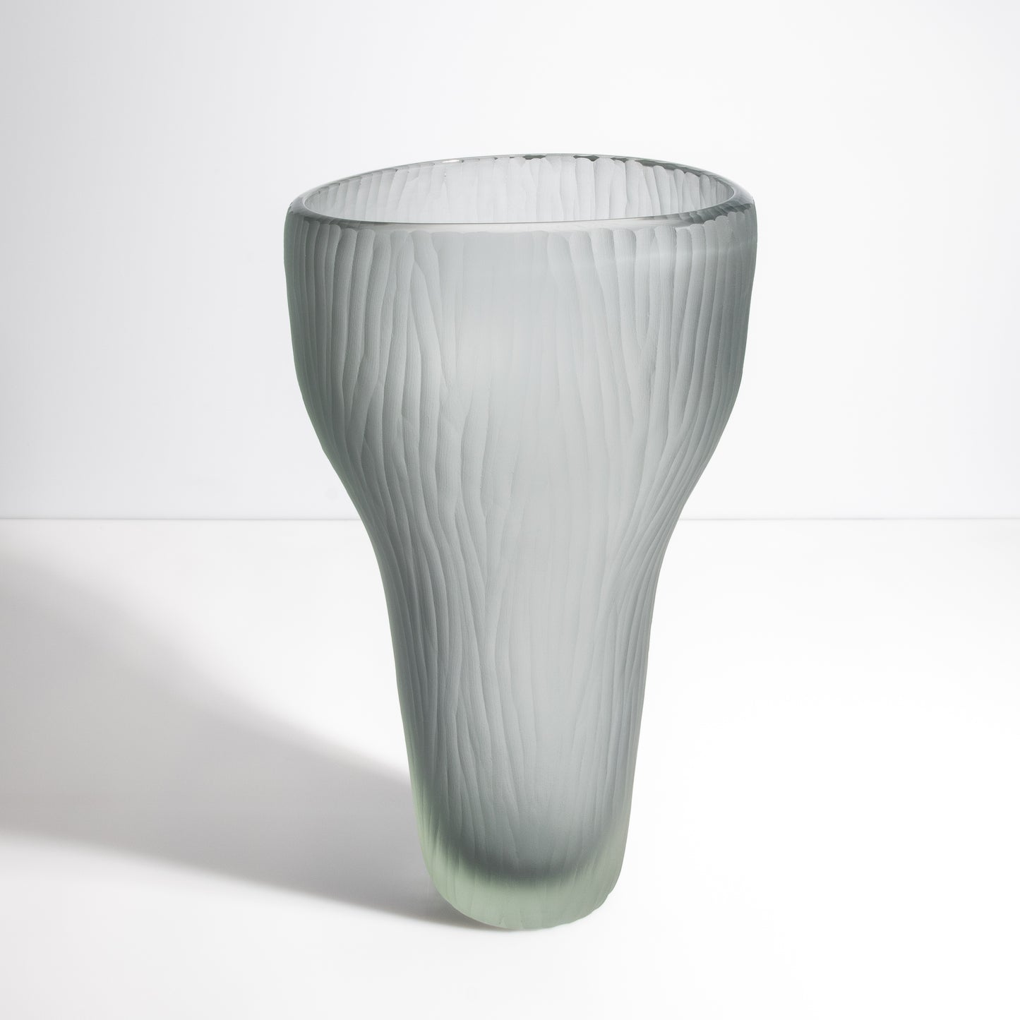 Murano Ghost Vase in Grey