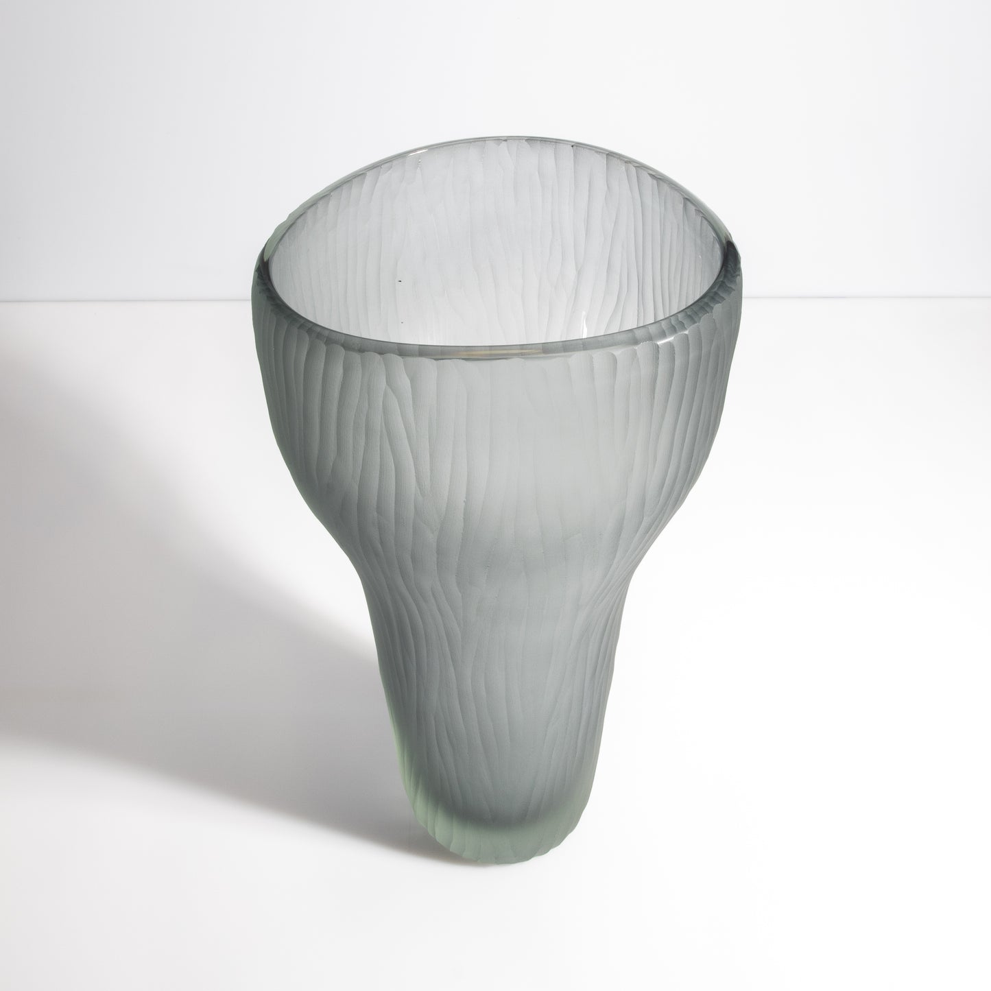 Murano Ghost Vase in Grey
