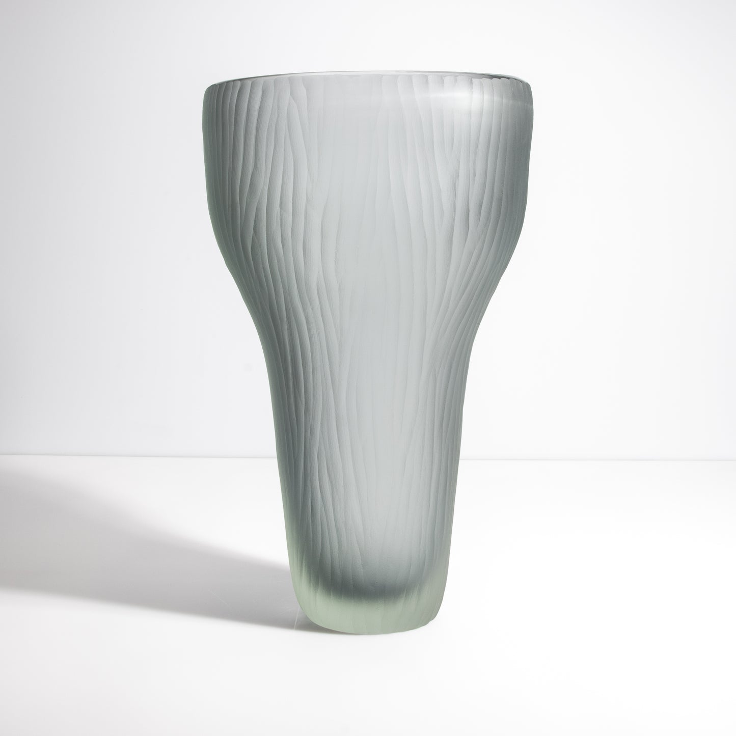 Murano Ghost Vase in Grey