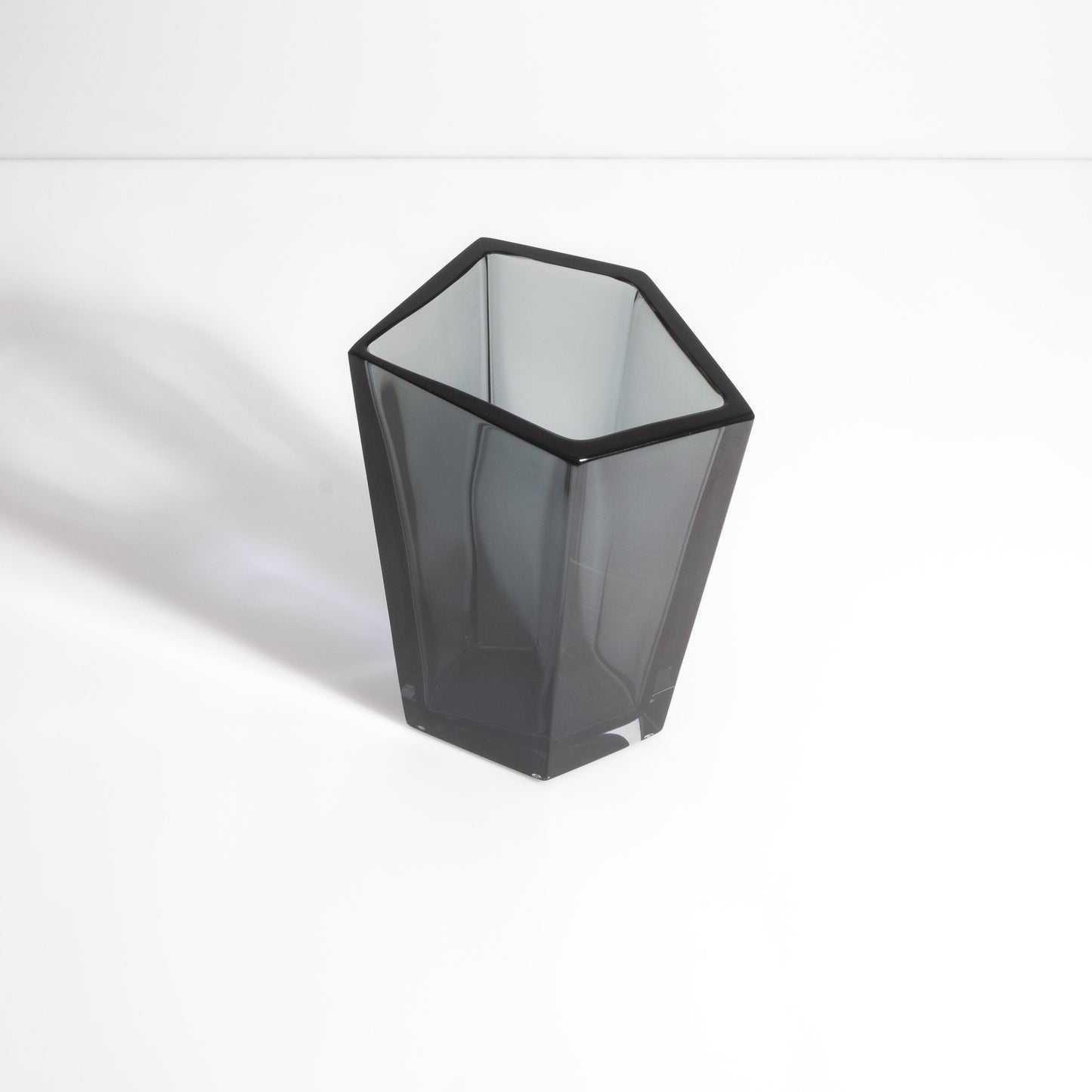 Murano Penta Vase in Grey
