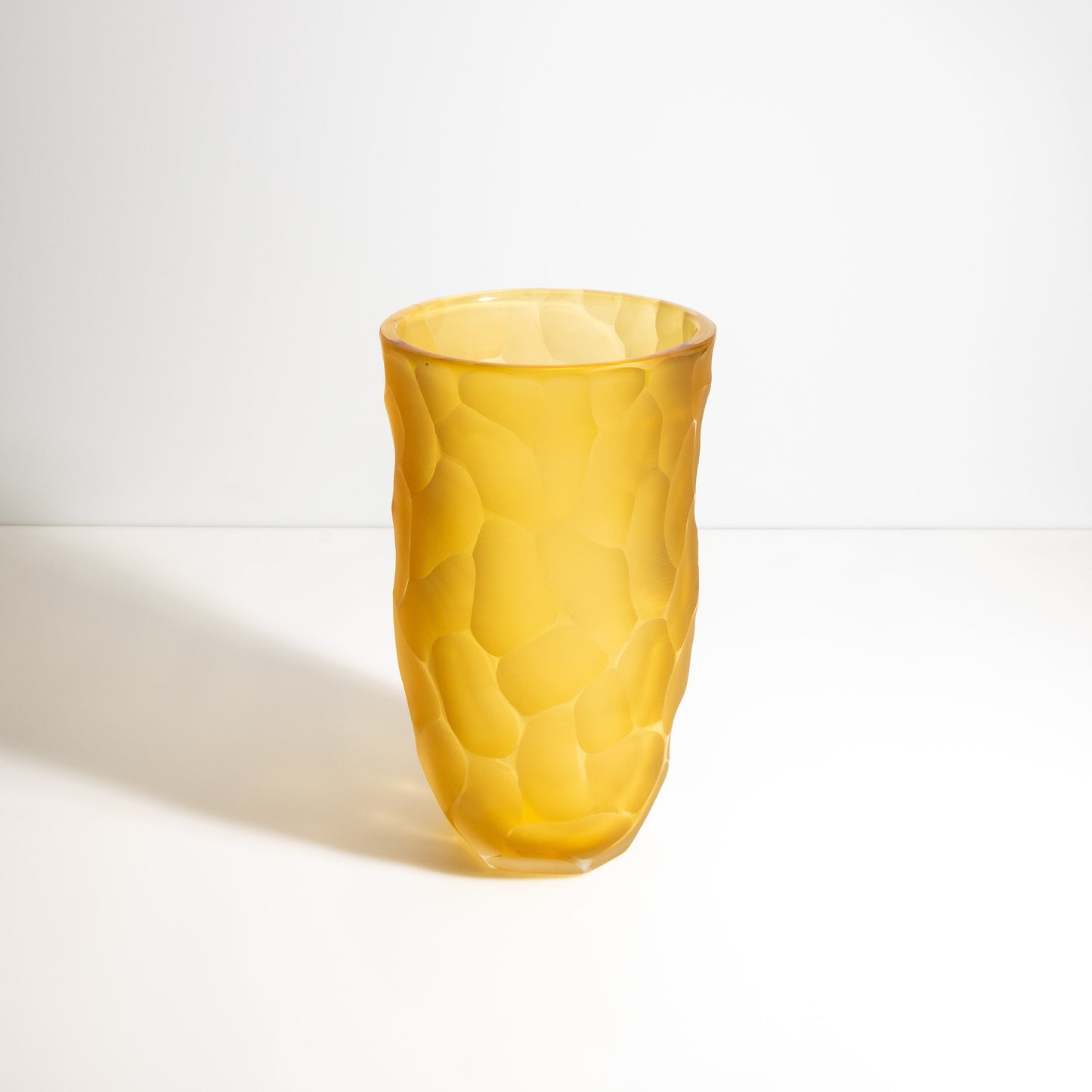 Murano Moon Vase in Amber