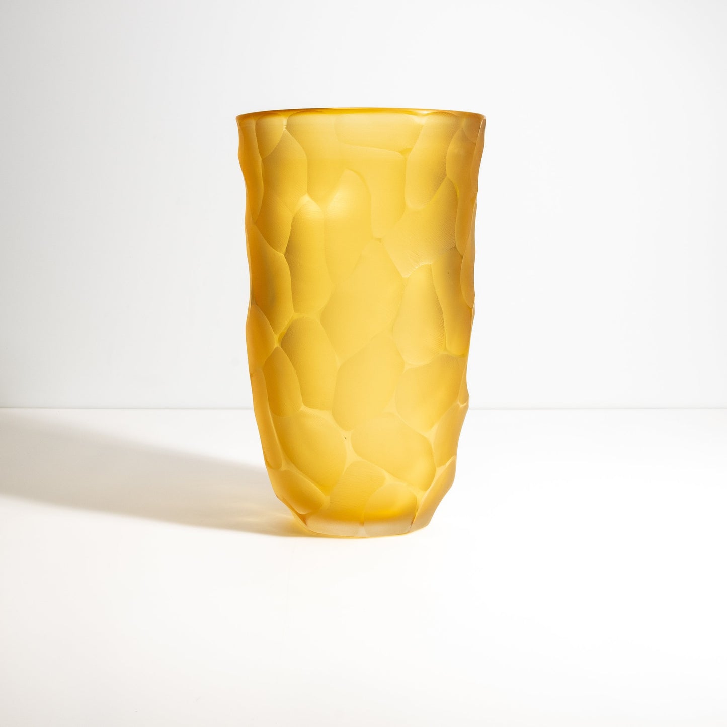 Murano Moon Vase in Amber