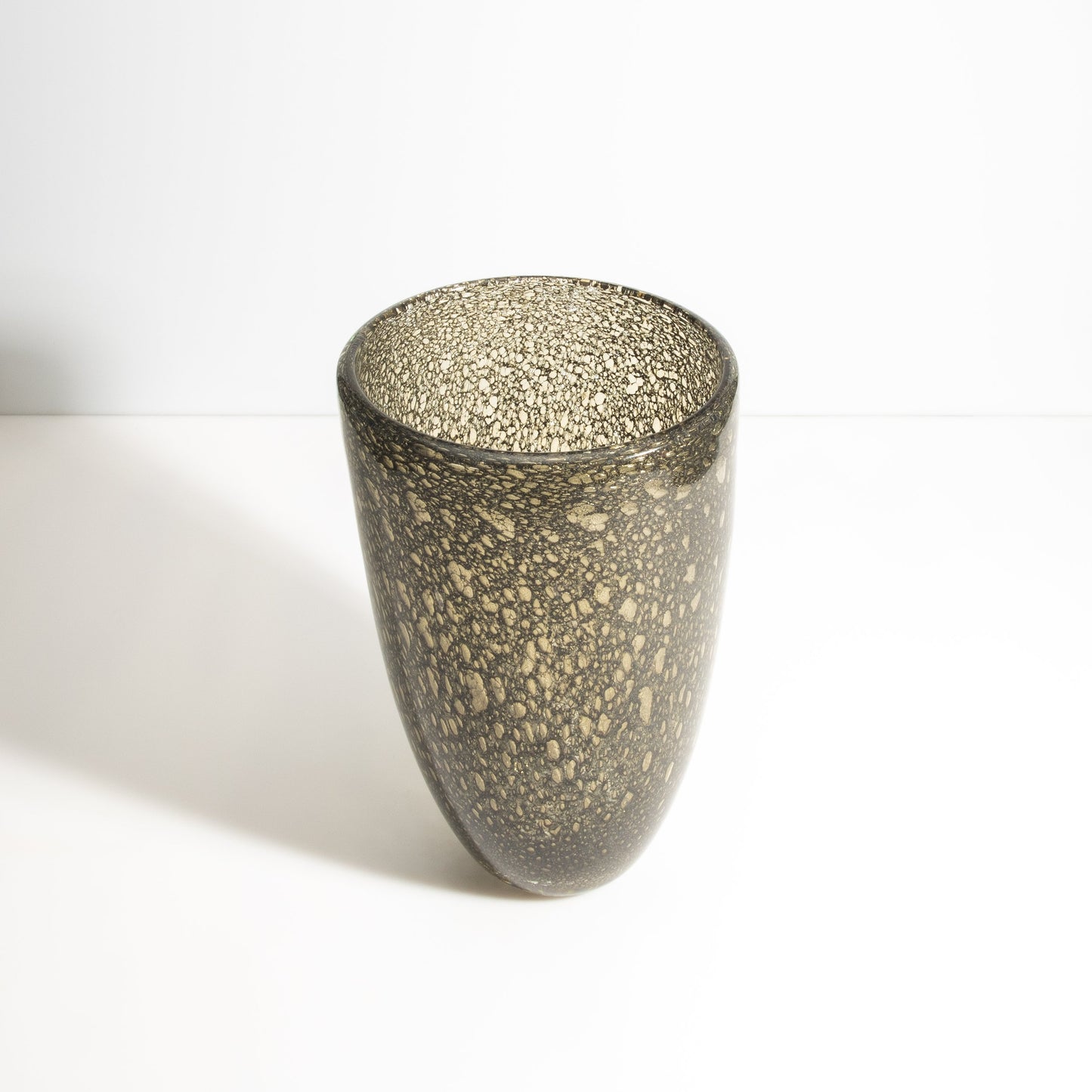 Murano Bullicante Vase in Gold