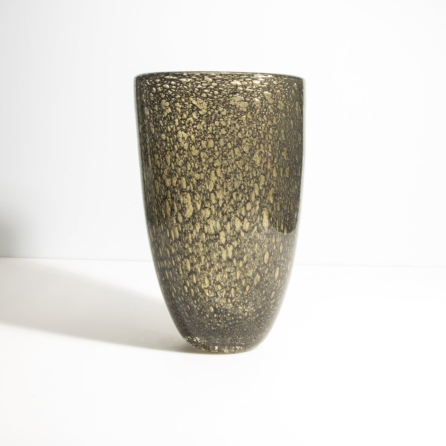 Murano Bullicante Vase in Gold