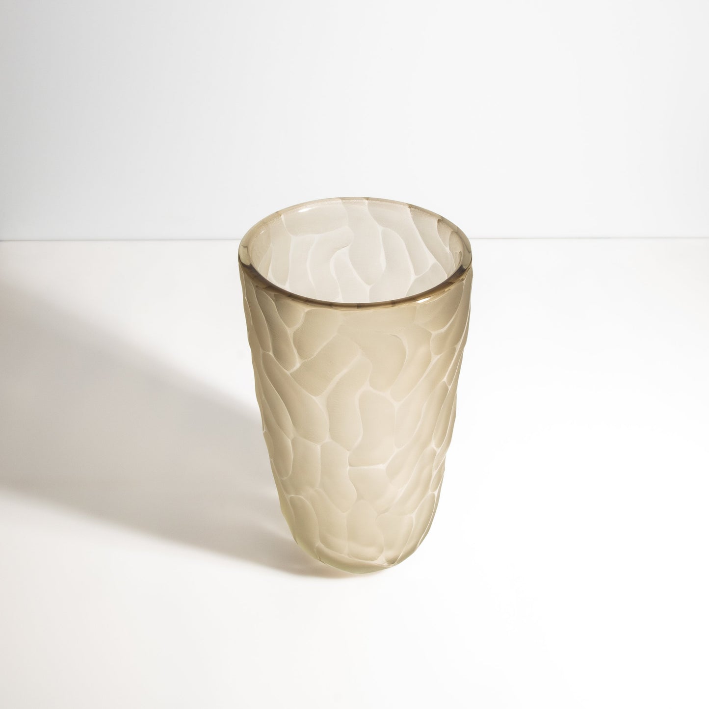Murano Moon Vase in Olive