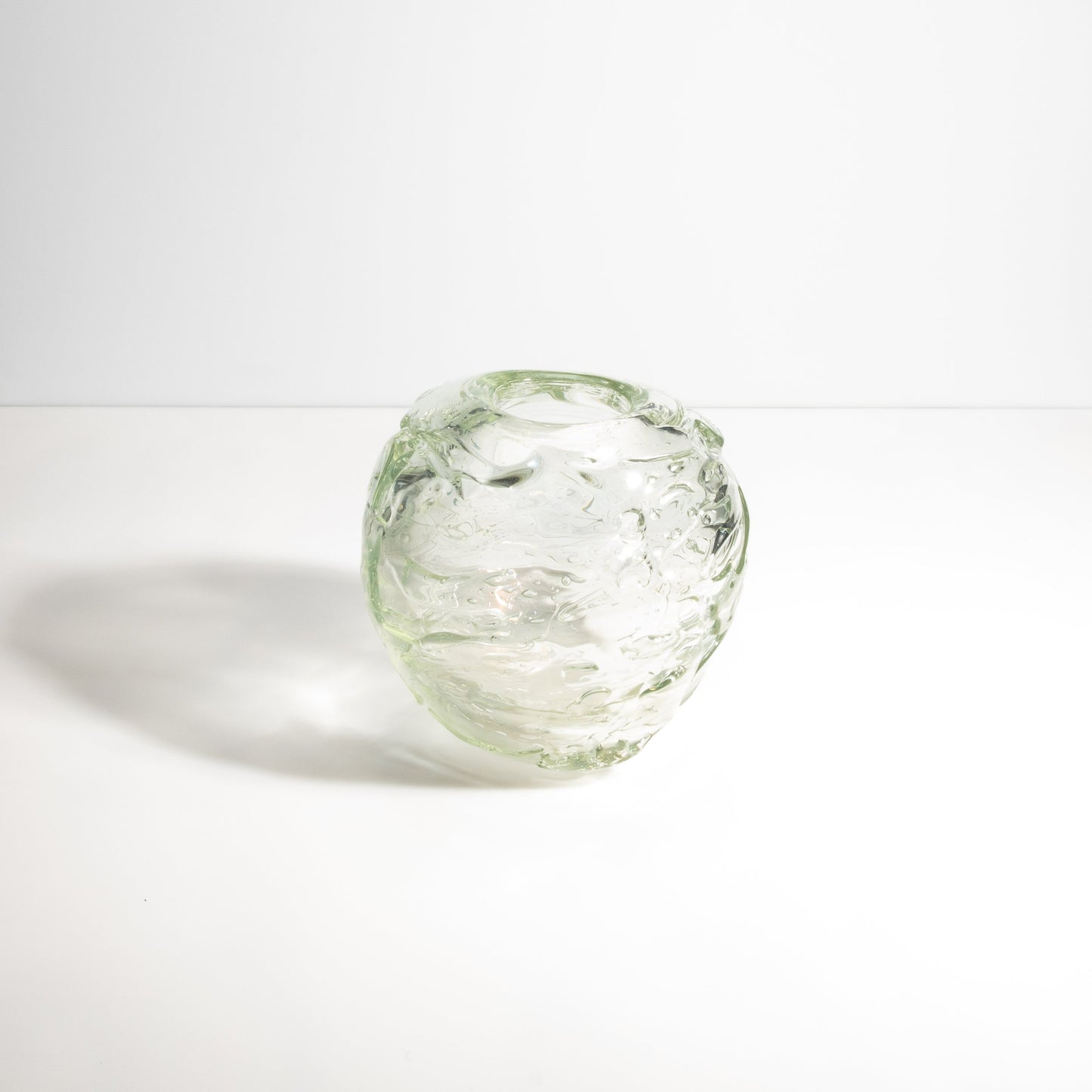 Murano External Sbruffi Vase in Clear