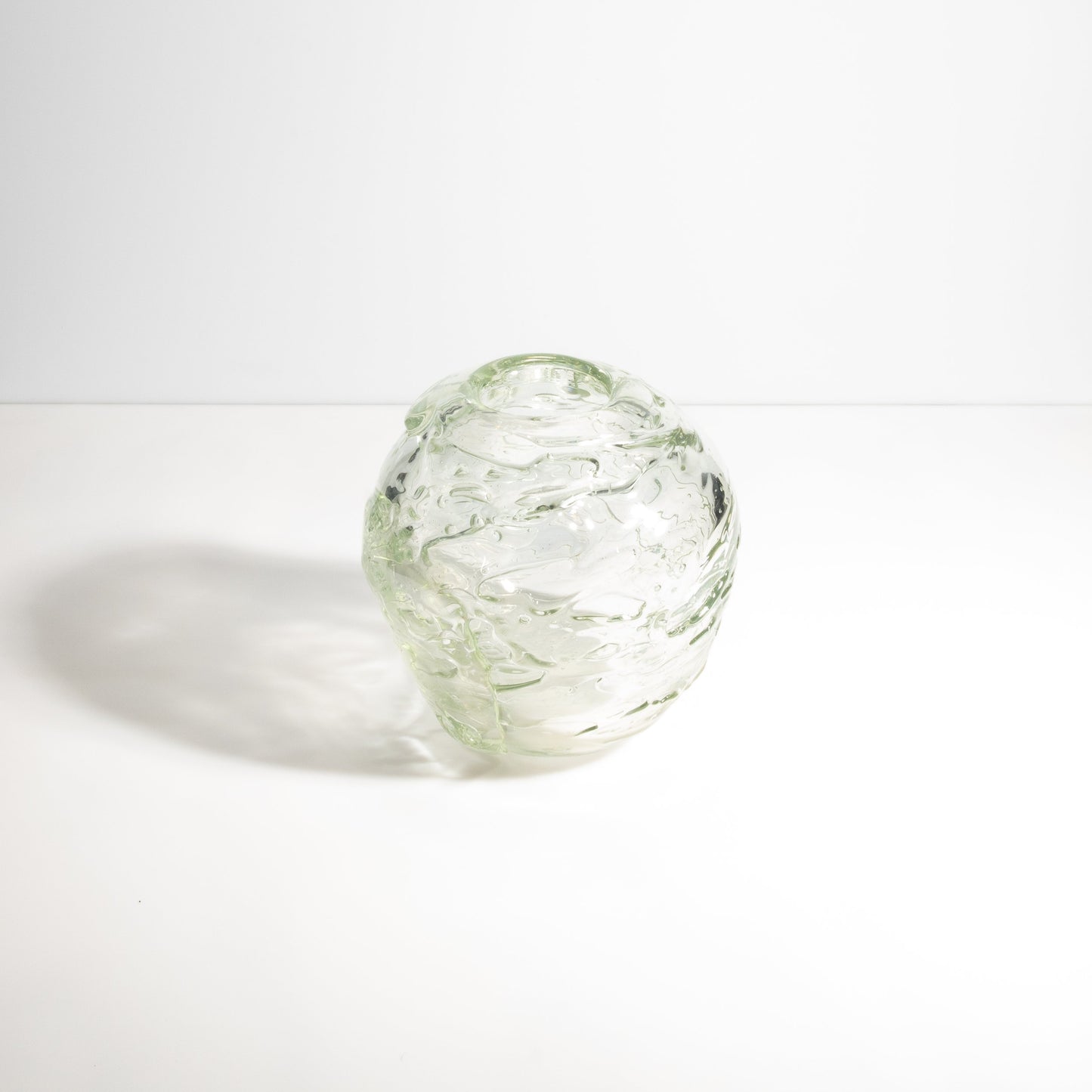 Murano External Sbruffi Vase in Clear