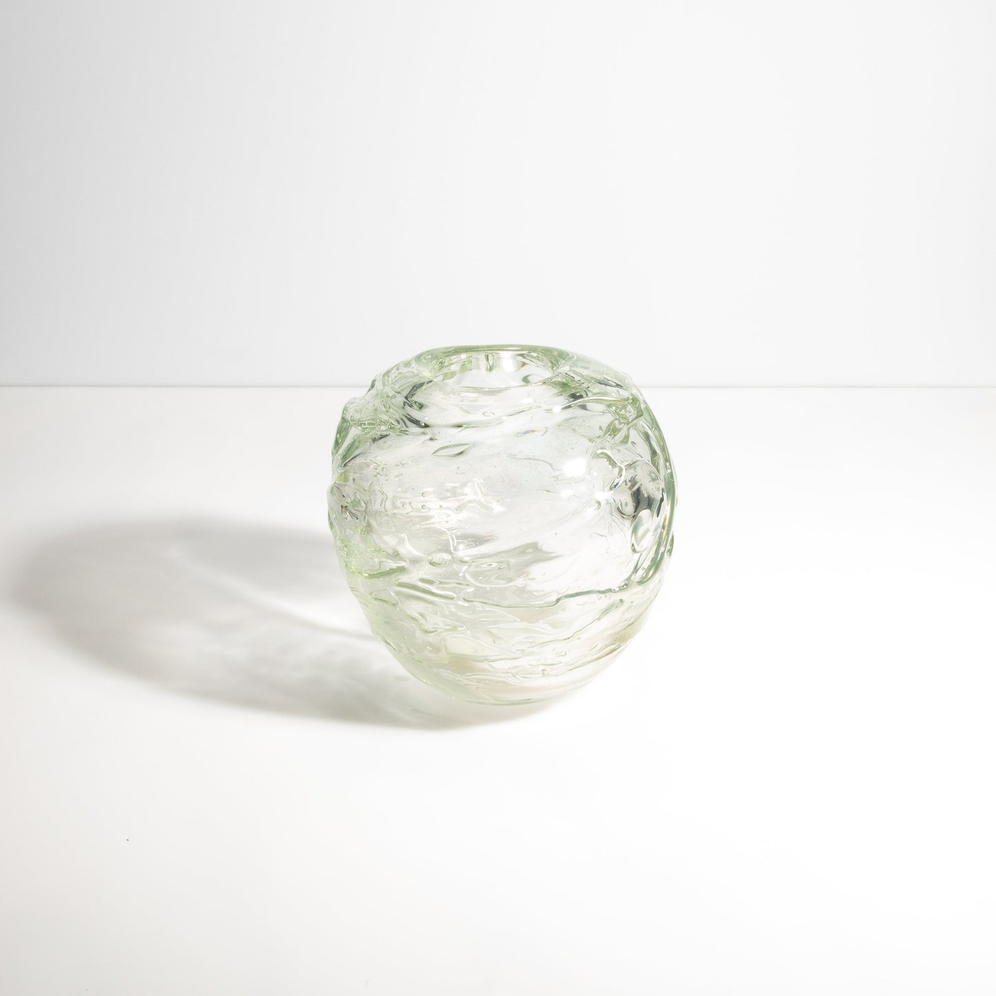 Murano External Sbruffi Vase in Clear