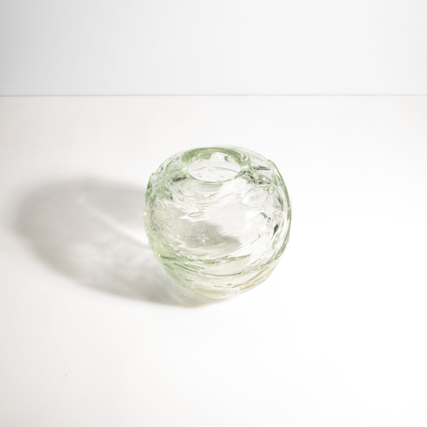 Murano External Sbruffi Vase in Clear