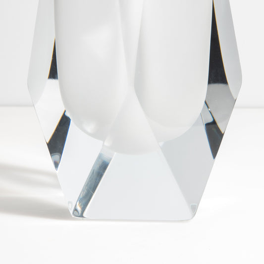 Murano Goccia Vase in Frosted White