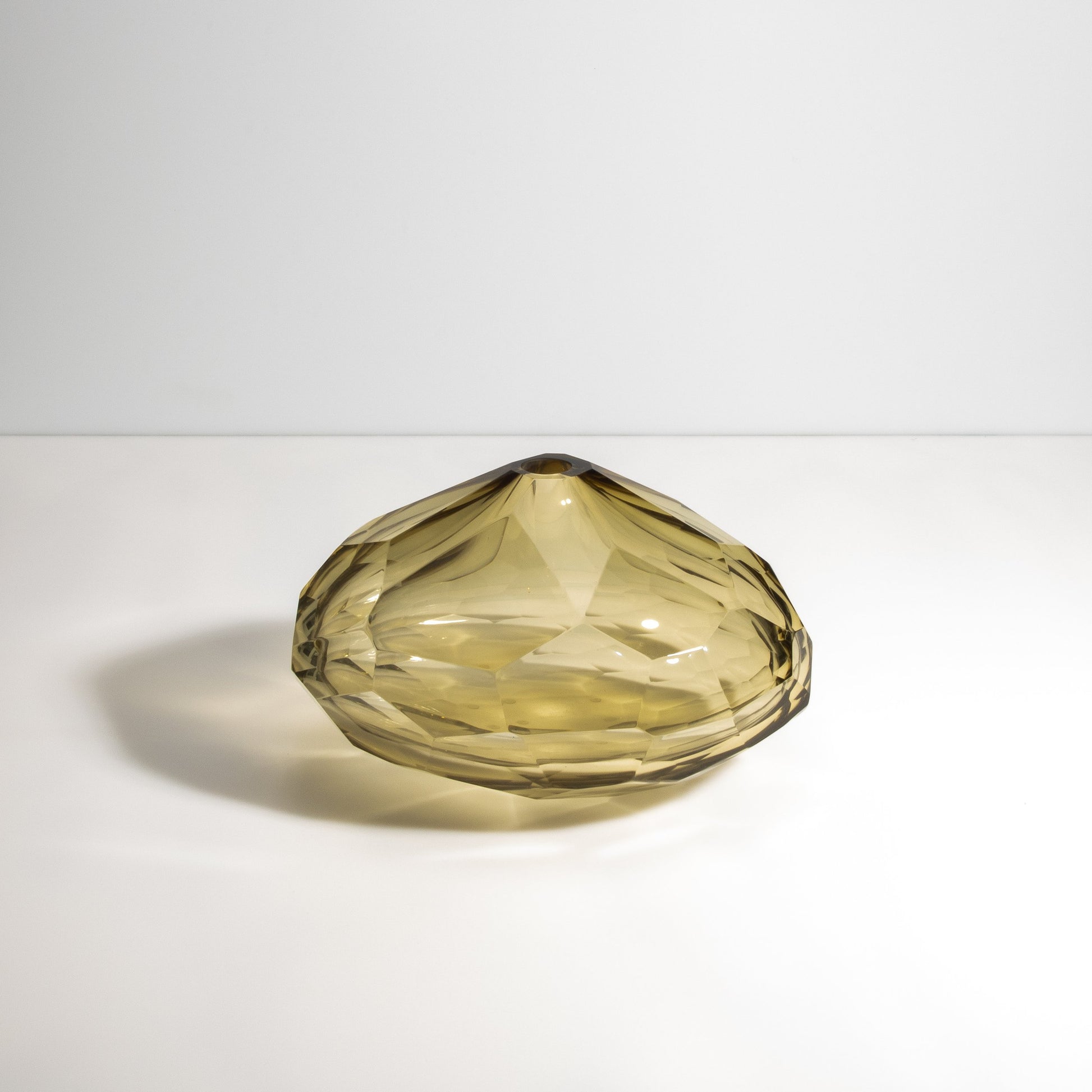 Murano Wide Taper Vase in Olive