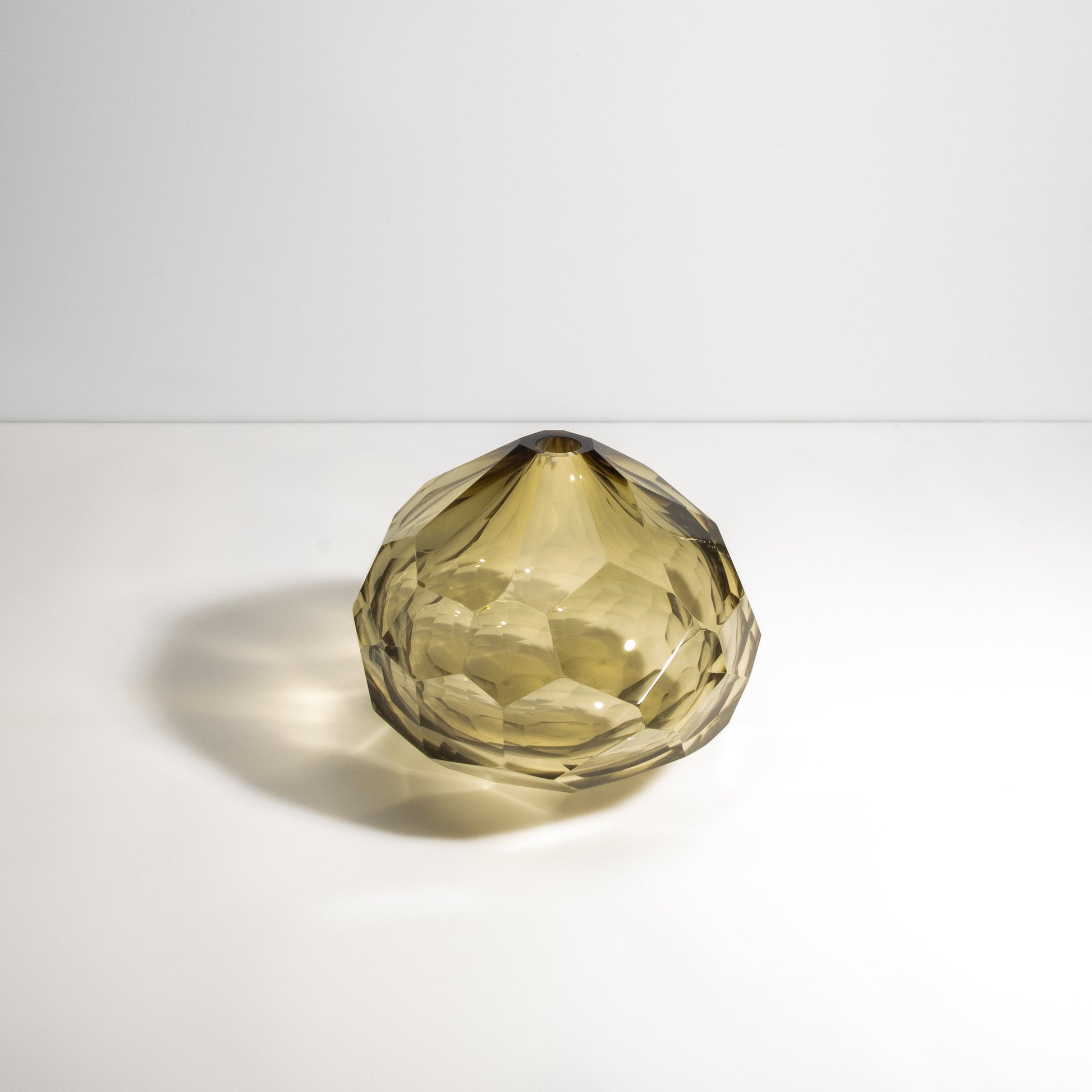 Murano Wide Taper Vase in Olive